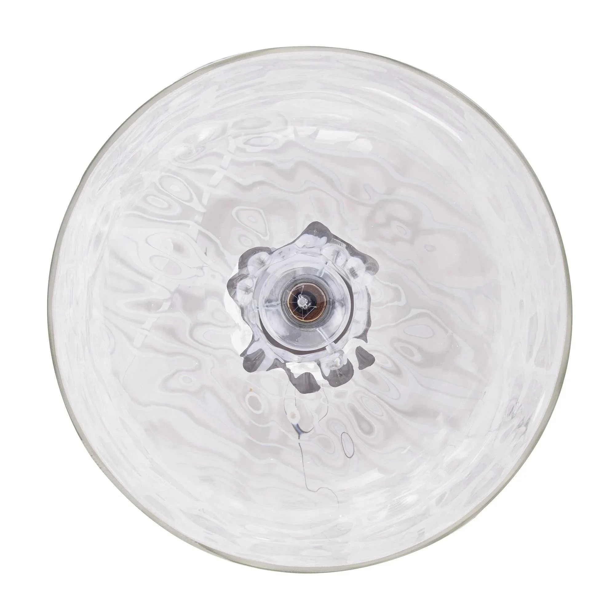 Kara Farmhouse 1-Light Textured Glass Nickel Island Pendant Light - Image 3