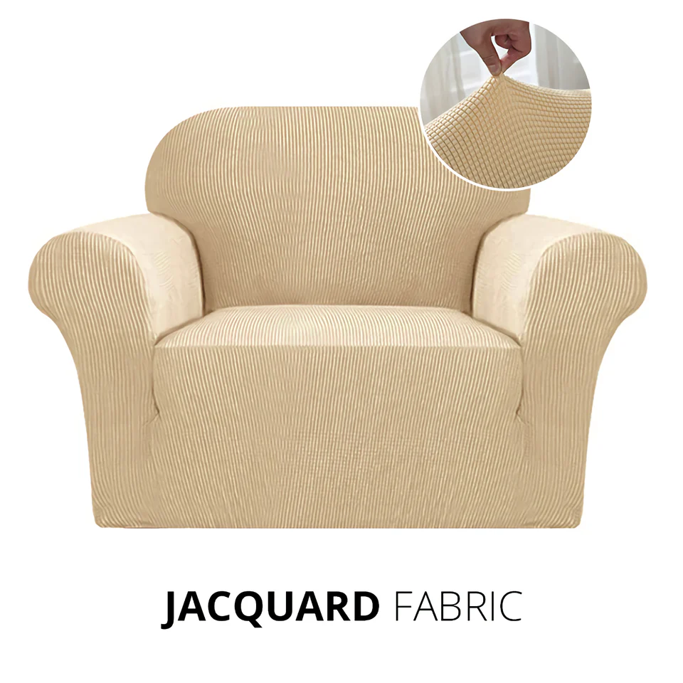KAS Armchair Cover 4-Styles Elastic Sofa Cover Couch Covers for Living Room Stretchable Slipcover for Chairs - 1 Seater Chair Slip Cover - Image 7