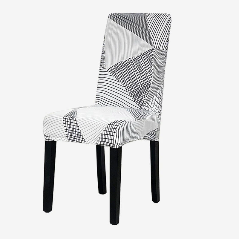 KAS Geometry Chair Cover Elastic Chair Covers Spandex Stretch Anti-dirty Removable Dining Office Chair Case - Image 26