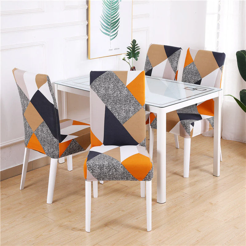 KAS Geometry Chair Cover Elastic Chair Covers Spandex Stretch Anti-dirty Removable Dining Office Chair Case - Image 6