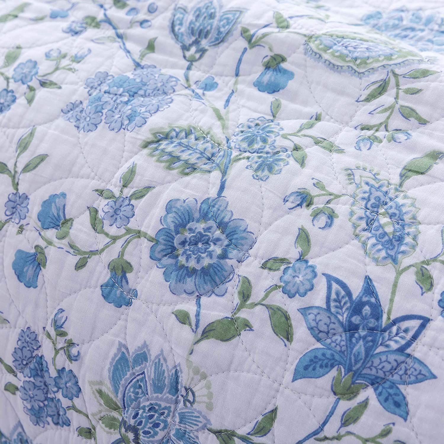 Kasentex 100% Cotton Summer Ultra Soft Floral Design 3 Piece Reversible Bedding Set, Room Decor, Graduation Gifts - Image 10