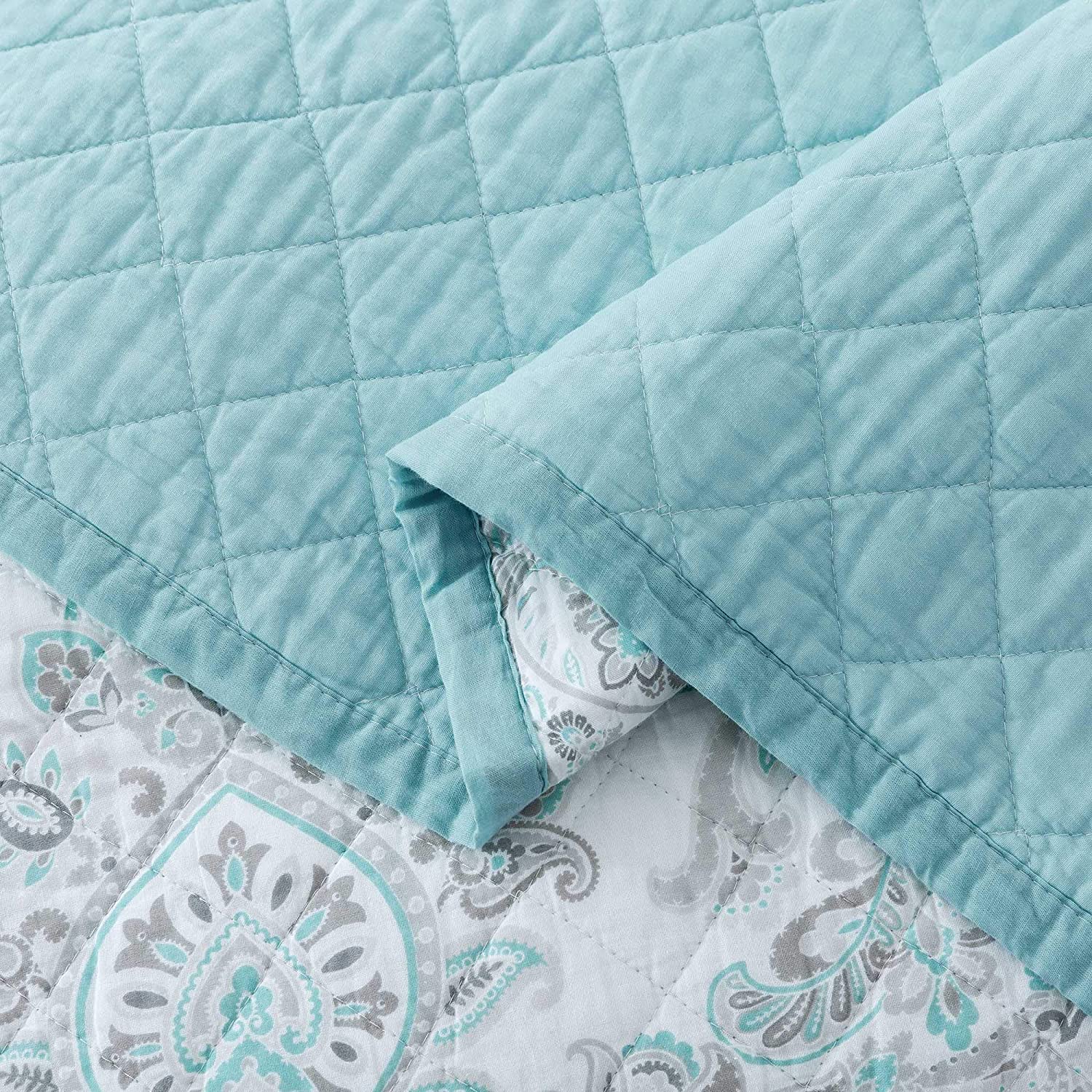 Kasentex 100% Cotton Summer Ultra Soft Floral Design 3 Piece Reversible Bedding Set, Room Decor, Graduation Gifts - Image 18