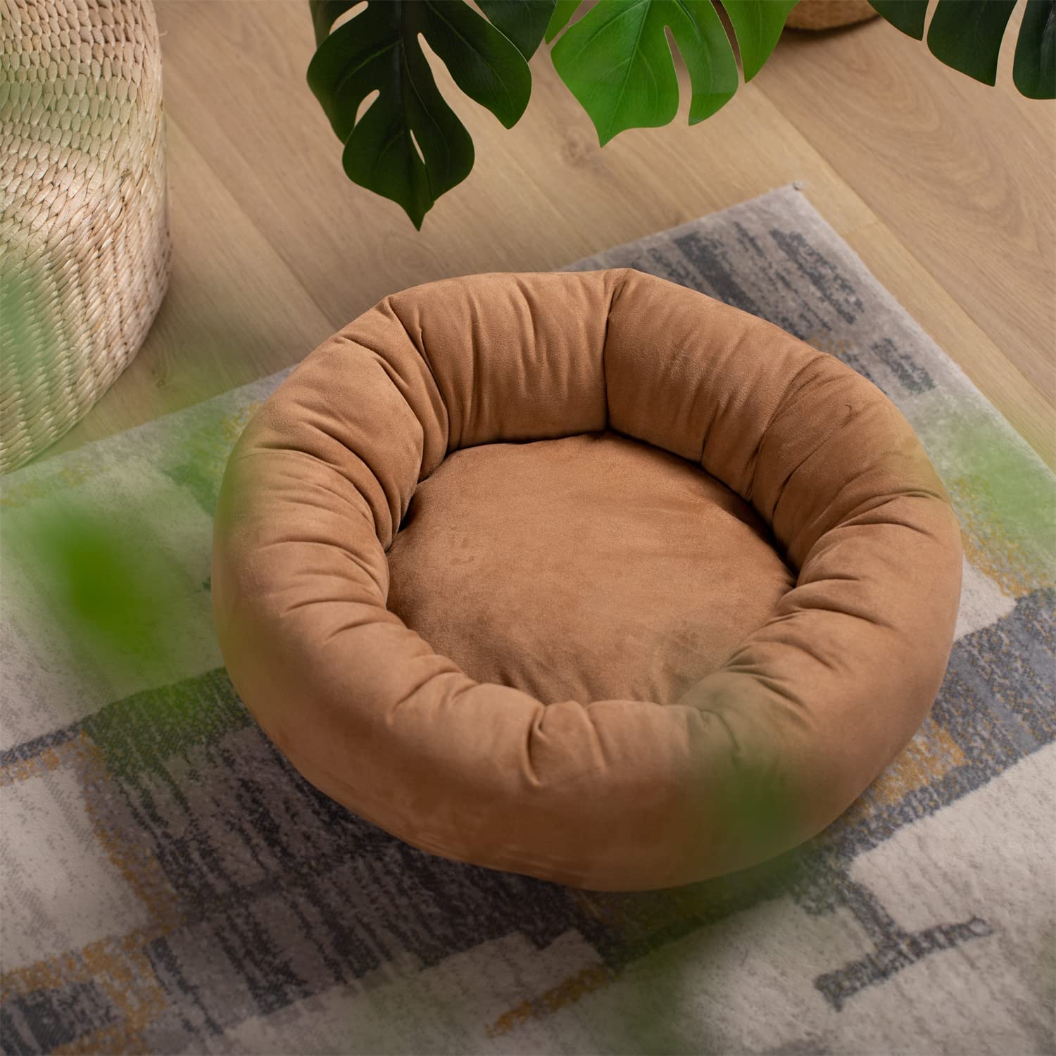 Kasentex Donut Design Round Dog Bed, Anti Slip and Machine Washable - Image 15