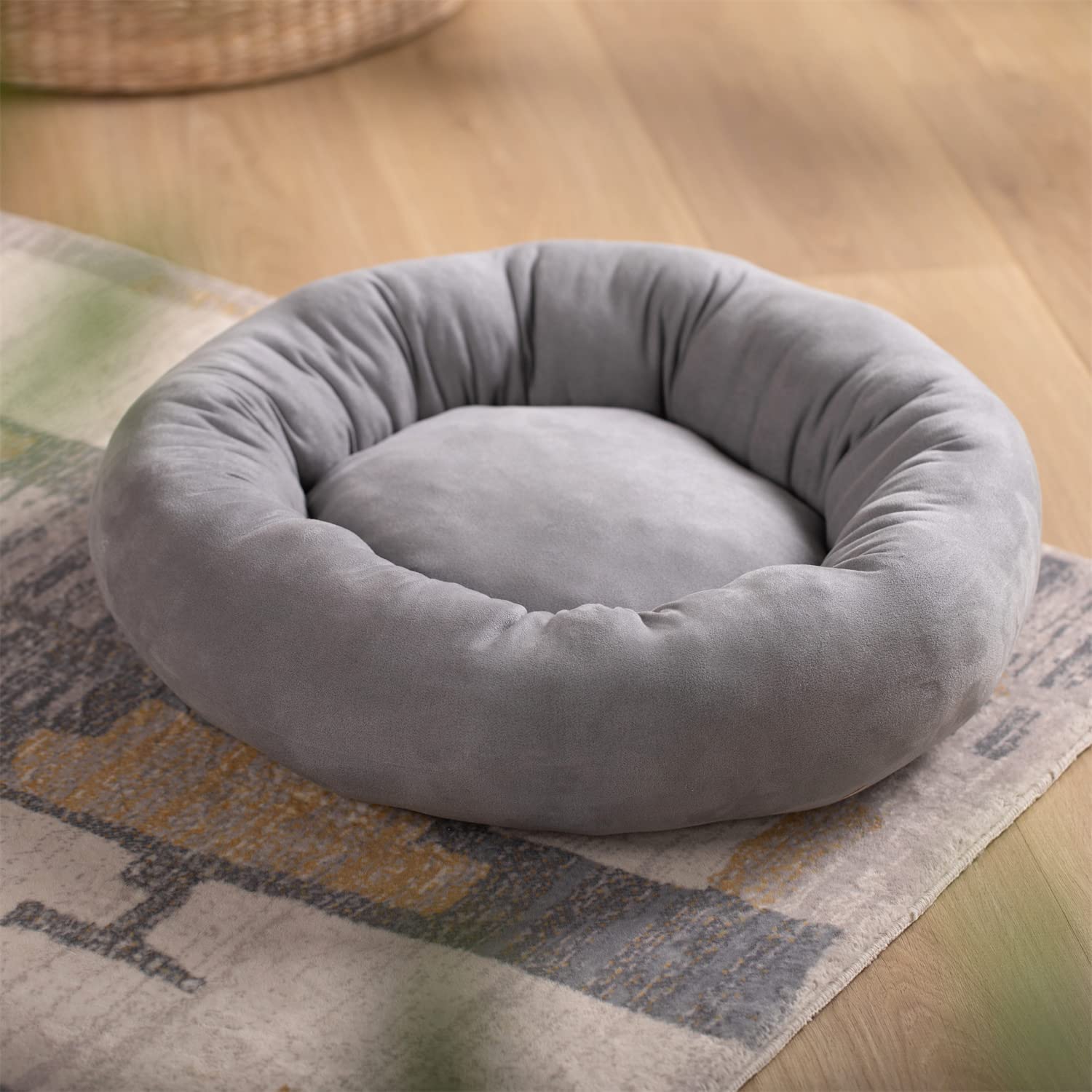Kasentex Donut Design Round Dog Bed, Anti Slip and Machine Washable - Image 7