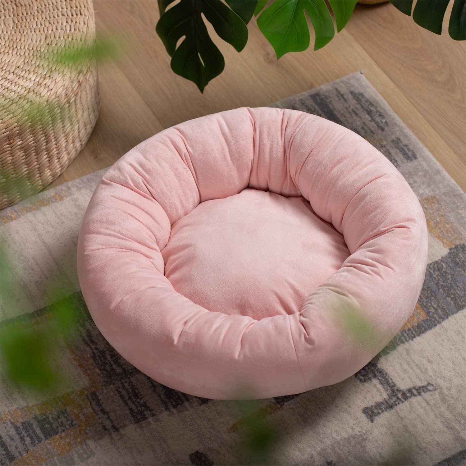 Kasentex Donut Design Round Dog Bed, Anti Slip and Machine Washable - Image 9