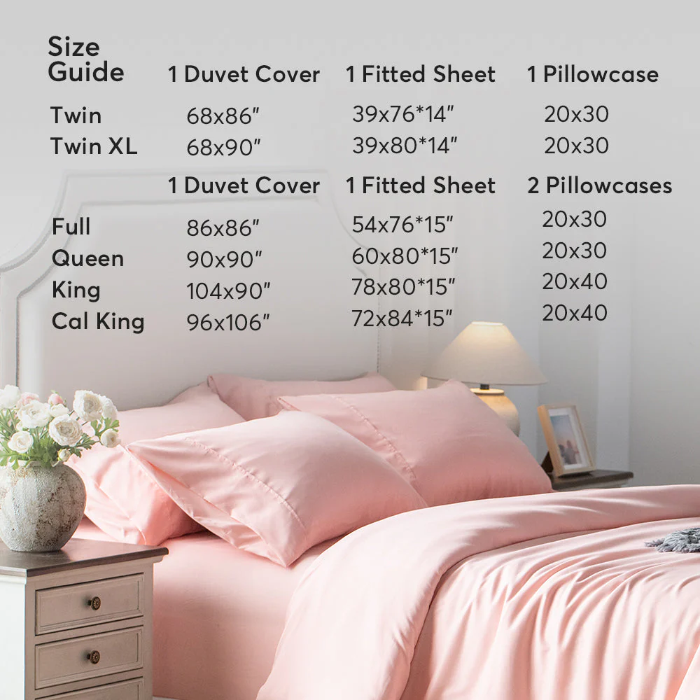 Kasentex Duvet Cover Bedding Set with Duvet Cover, Pillowcase, Fitted Sheet, Hypoallergenic and Breathable, Room Decor, Graduation Gifts - Image 15