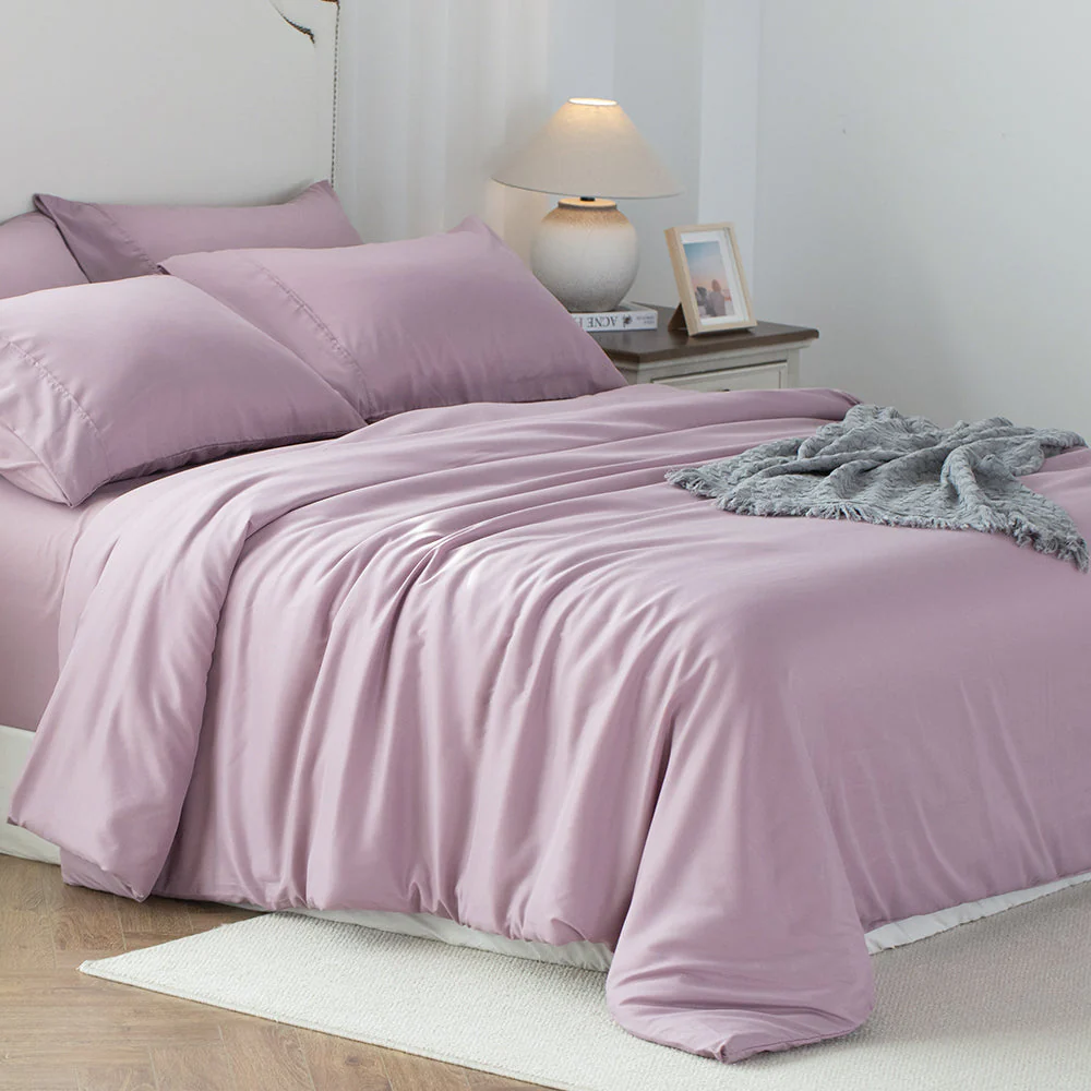 Kasentex Duvet Cover Bedding Set with Duvet Cover, Pillowcase, Fitted Sheet, Hypoallergenic and Breathable, Room Decor, Graduation Gifts - Image 18