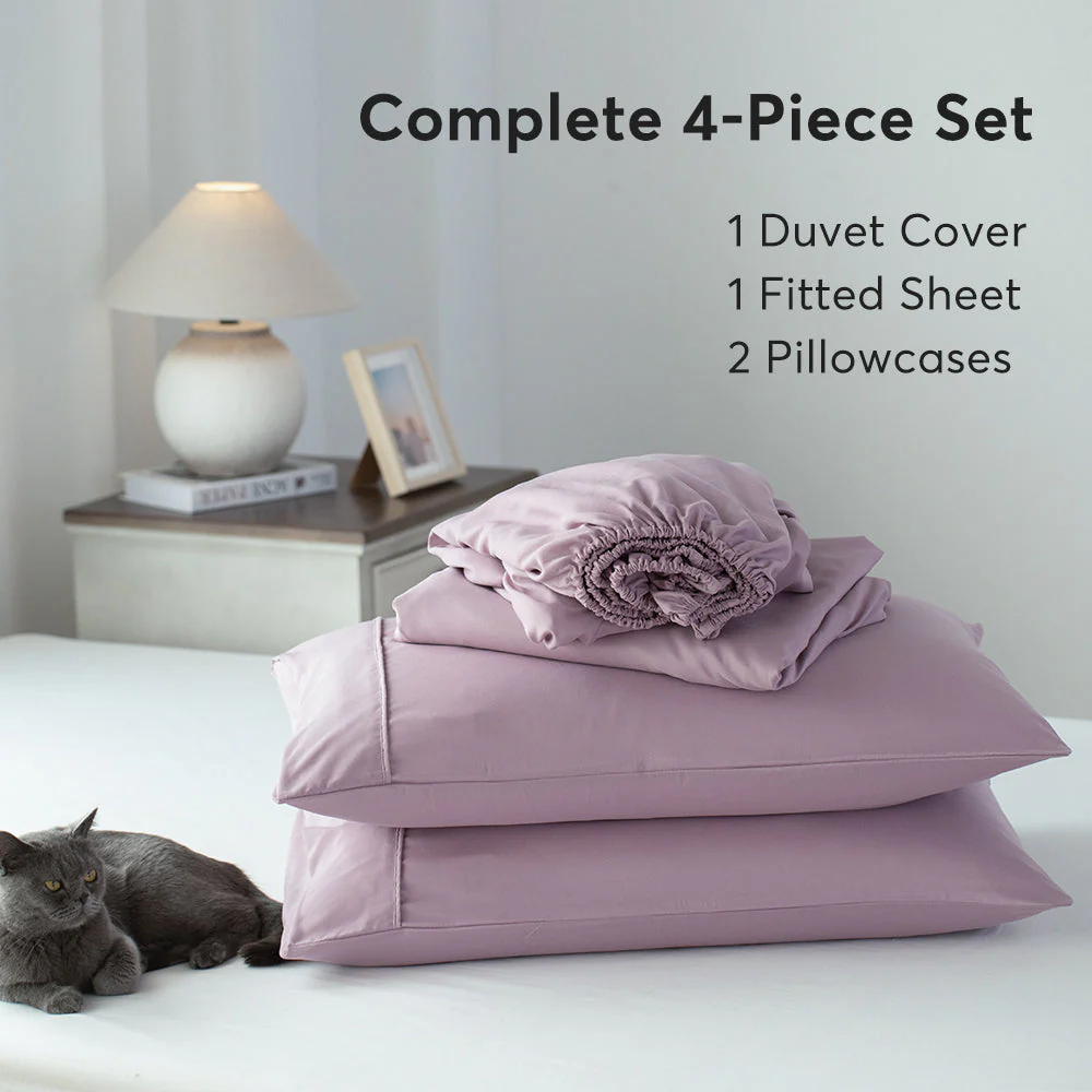 Kasentex Duvet Cover Bedding Set with Duvet Cover, Pillowcase, Fitted Sheet, Hypoallergenic and Breathable, Room Decor, Graduation Gifts - Image 19