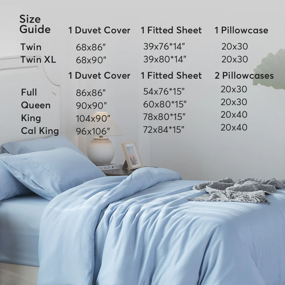 Kasentex Duvet Cover Bedding Set with Duvet Cover, Pillowcase, Fitted Sheet, Hypoallergenic and Breathable, Room Decor, Graduation Gifts - Image 3