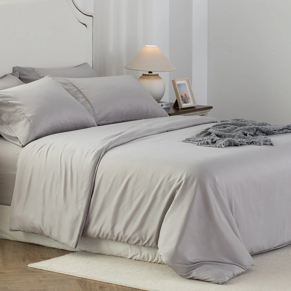 Kasentex Duvet Cover Bedding Set with Duvet Cover, Pillowcase, Fitted Sheet, Hypoallergenic and Breathable, Room Decor, Graduation Gifts - Image 8