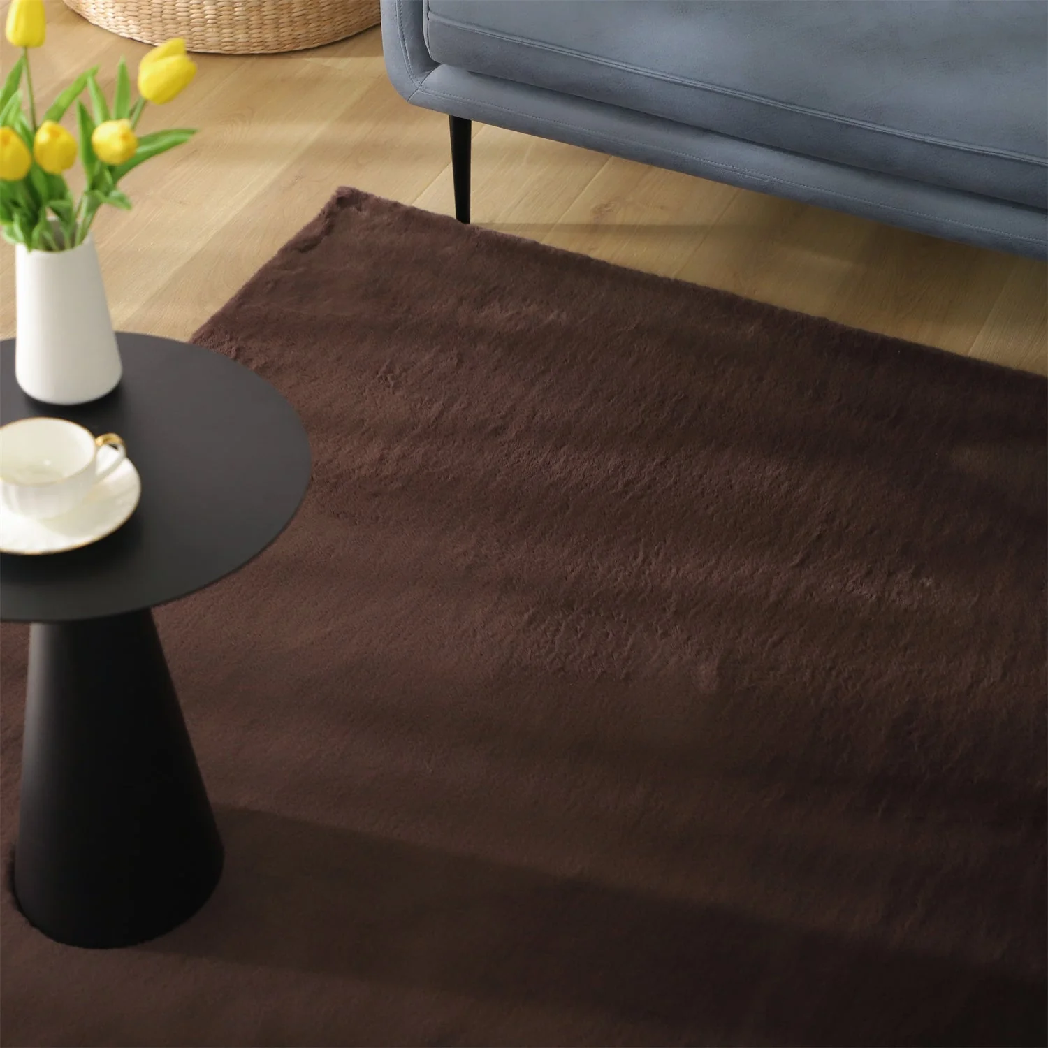 Kasentex Fluffy Elegant Faux Fur Area Rugs, Ultra Soft, Room Decor, Graduation Gifts, Fathers Day Gift, Mom Gift - Image 10