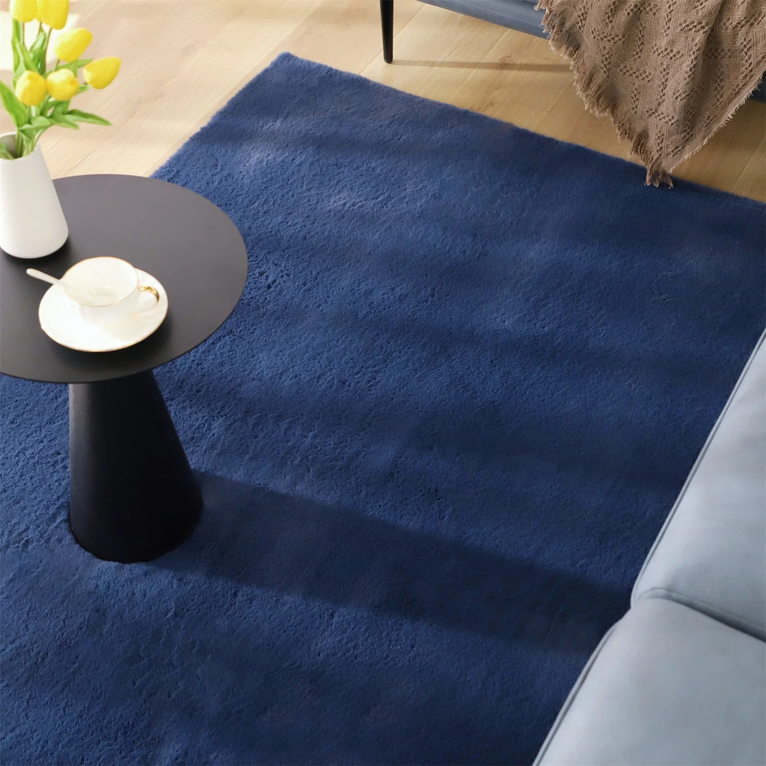 Kasentex Fluffy Elegant Faux Fur Area Rugs, Ultra Soft, Room Decor, Graduation Gifts, Fathers Day Gift, Mom Gift - Image 19
