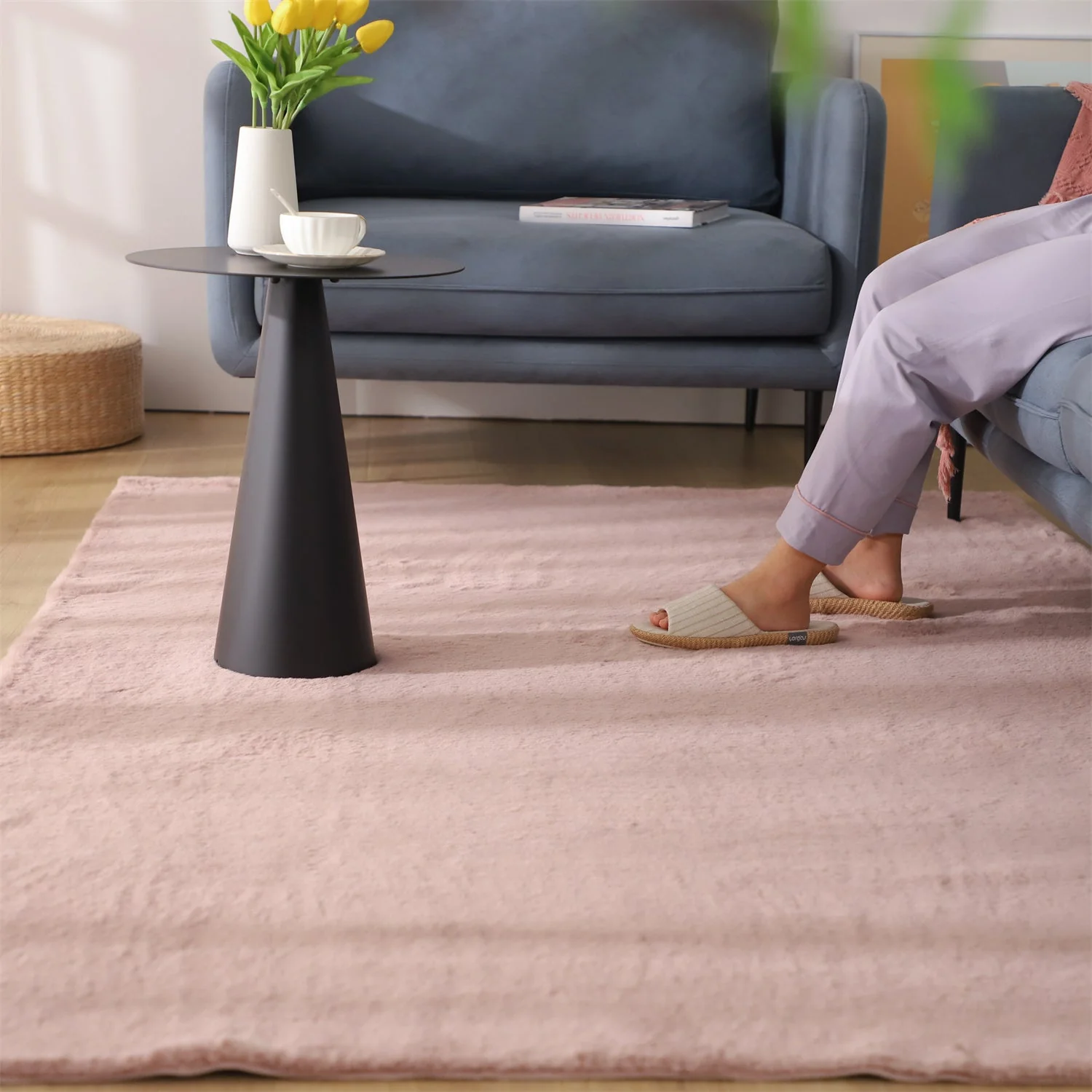 Kasentex Fluffy Elegant Faux Fur Area Rugs, Ultra Soft, Room Decor, Graduation Gifts, Fathers Day Gift, Mom Gift - Image 42