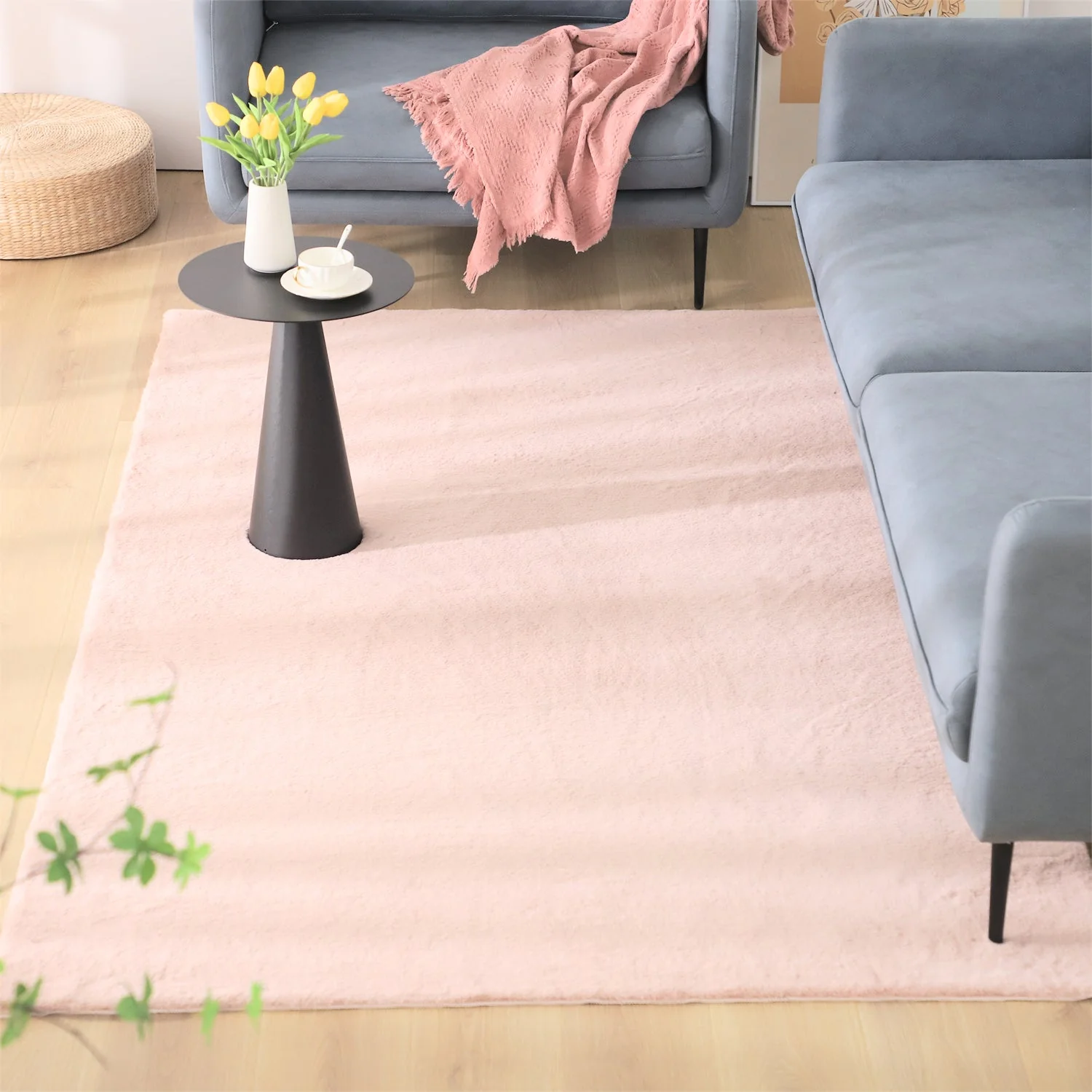 Kasentex Fluffy Elegant Faux Fur Area Rugs, Ultra Soft, Room Decor, Graduation Gifts, Fathers Day Gift, Mom Gift - Image 46