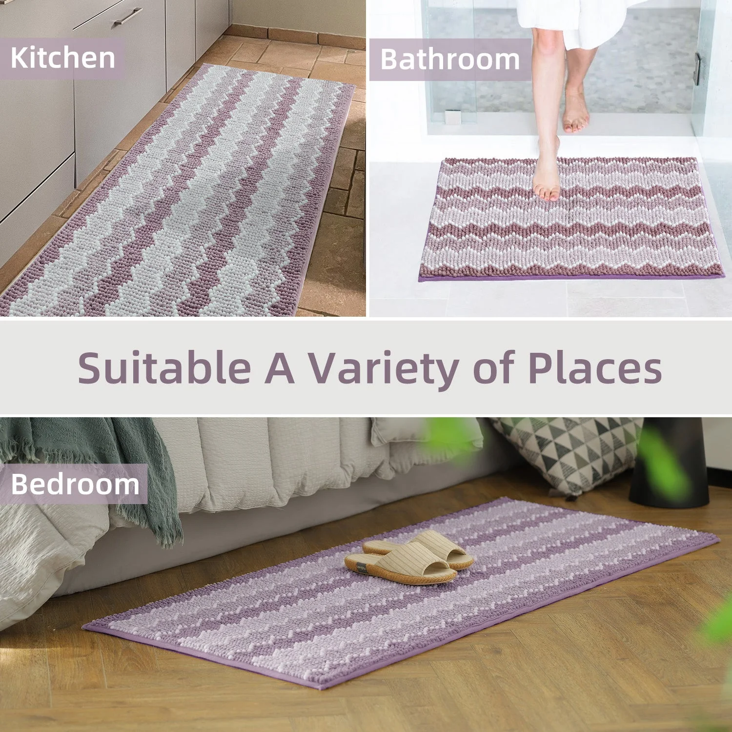 Kasentex Soft Absorbent Durable Non-Slip Bathroom Rug Mat, Room Decor, Graduation Gifts, Fathers Day Gift, Mother Gift - Image 10