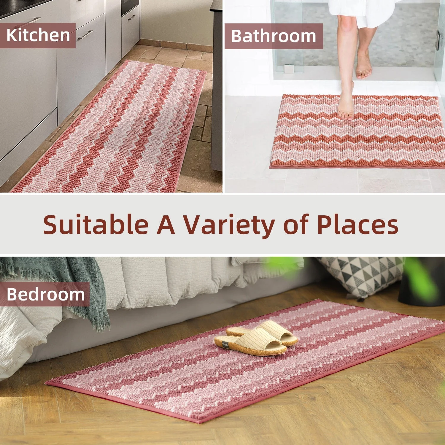 Kasentex Soft Absorbent Durable Non-Slip Bathroom Rug Mat, Room Decor, Graduation Gifts, Fathers Day Gift, Mother Gift - Image 18
