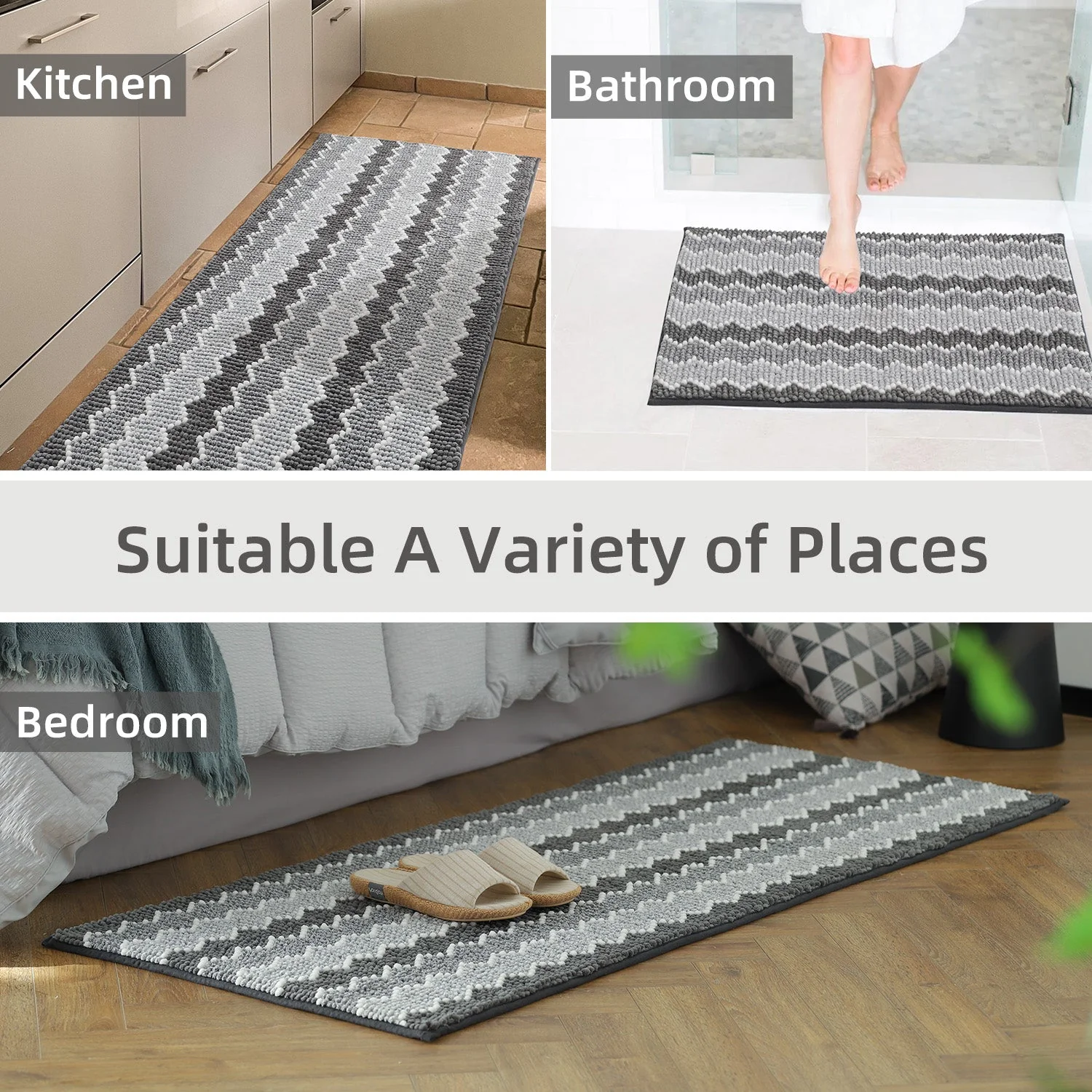 Kasentex Soft Absorbent Durable Non-Slip Bathroom Rug Mat, Room Decor, Graduation Gifts, Fathers Day Gift, Mother Gift - Image 22