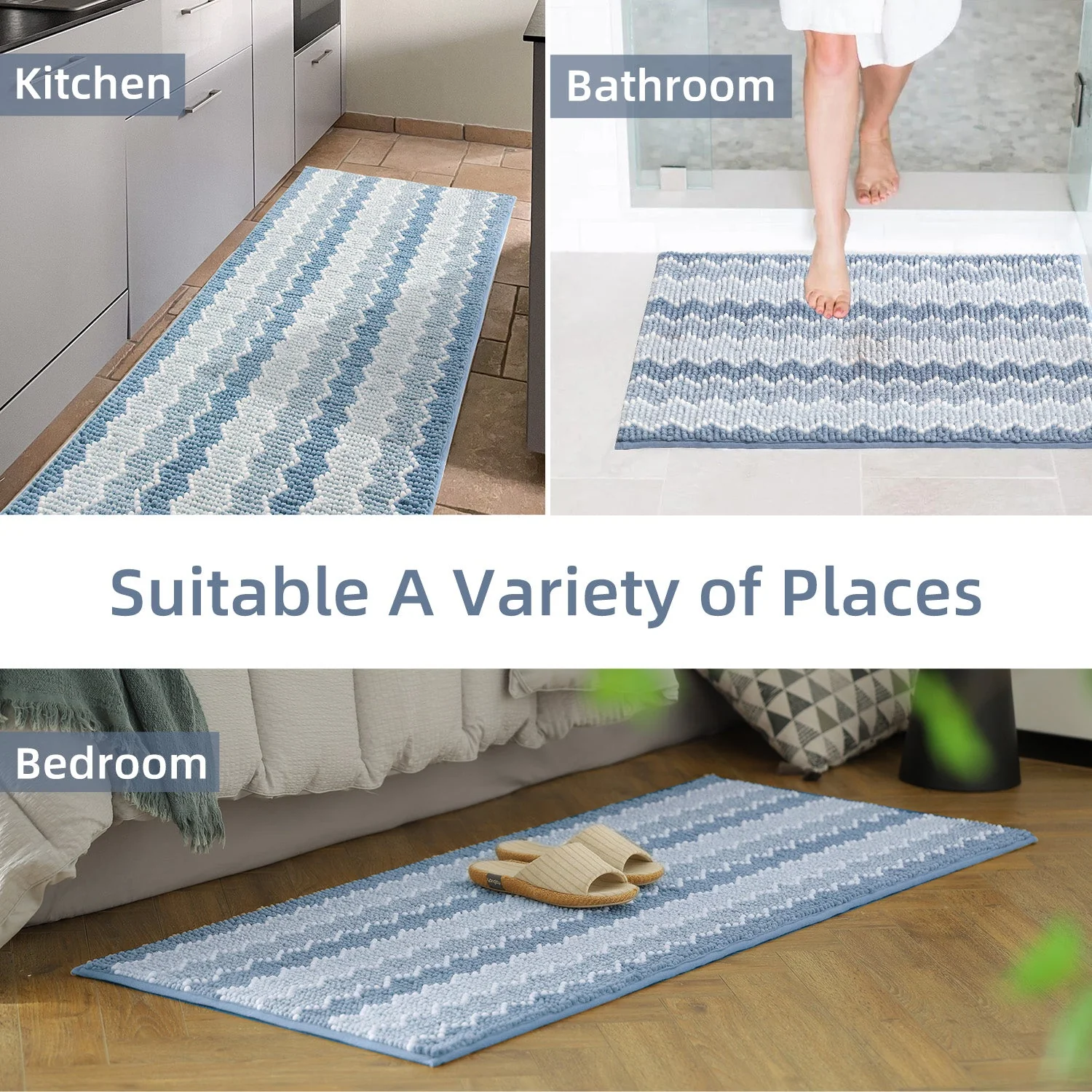 Kasentex Soft Absorbent Durable Non-Slip Bathroom Rug Mat, Room Decor, Graduation Gifts, Fathers Day Gift, Mother Gift - Image 34