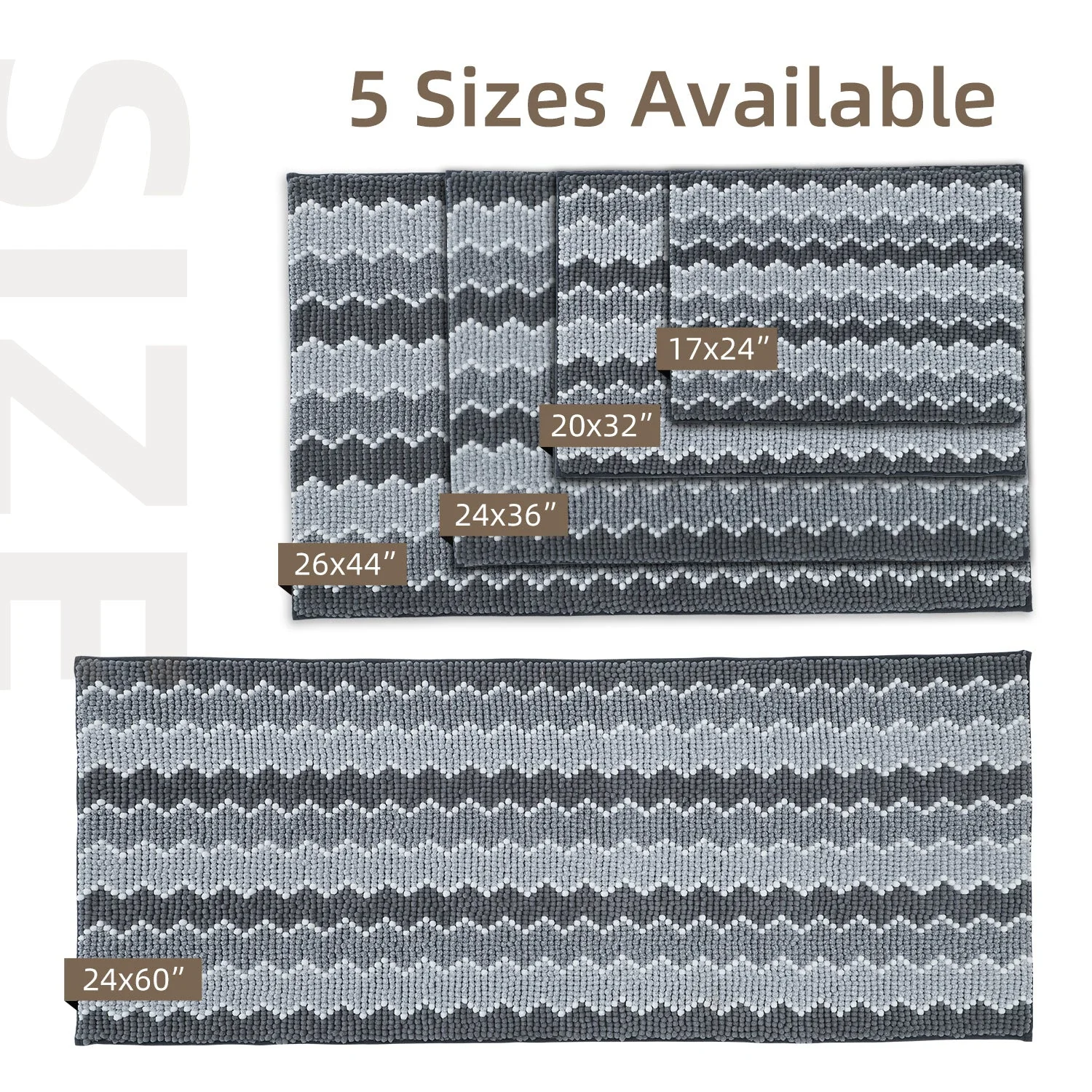 Kasentex Soft Absorbent Durable Non-Slip Bathroom Rug Mat, Room Decor, Graduation Gifts, Fathers Day Gift, Mother Gift - Image 6