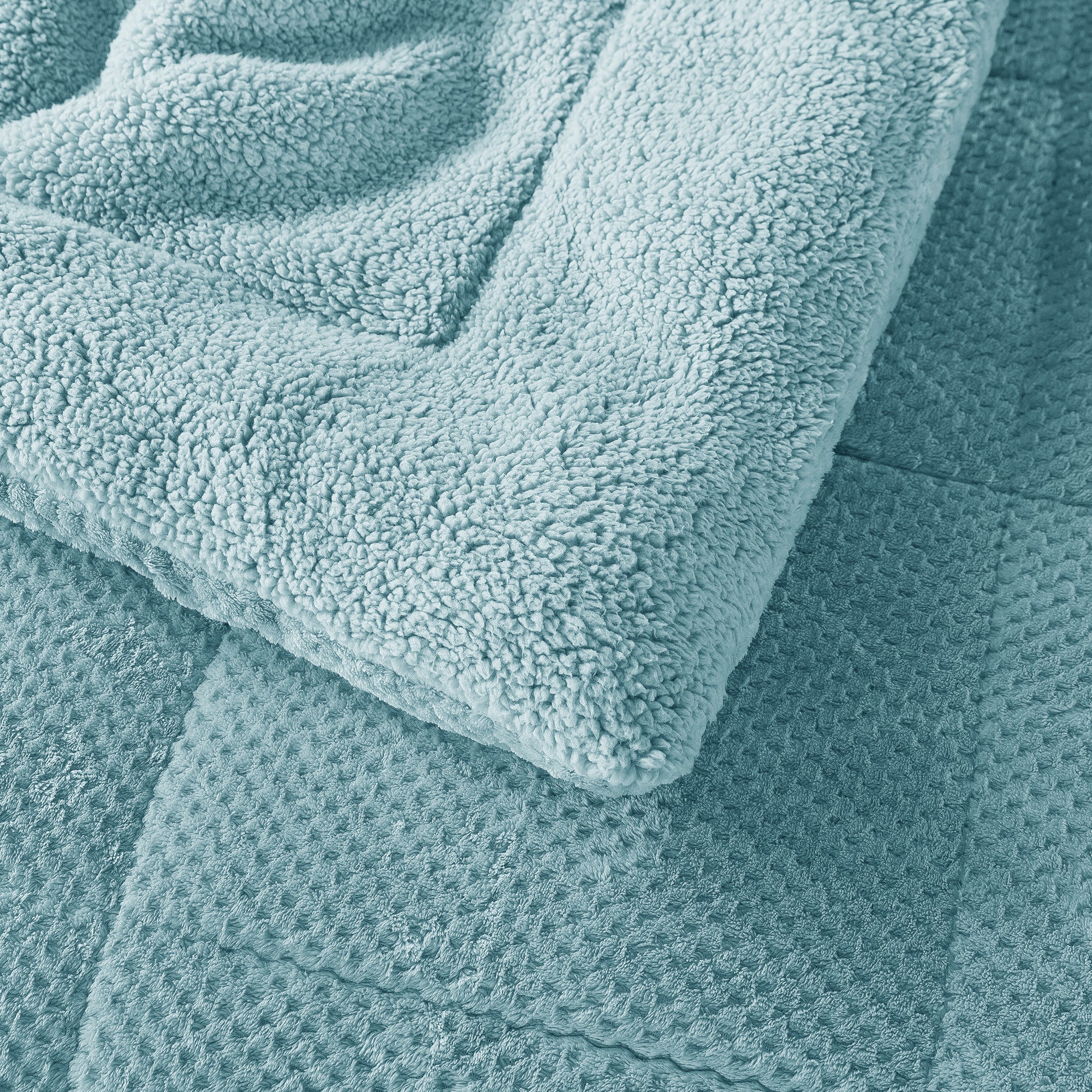 Kasentex Ultra Soft All Season Reversible Plush Sherpa Lined Comforter, Twin, Queen, King - Image 18