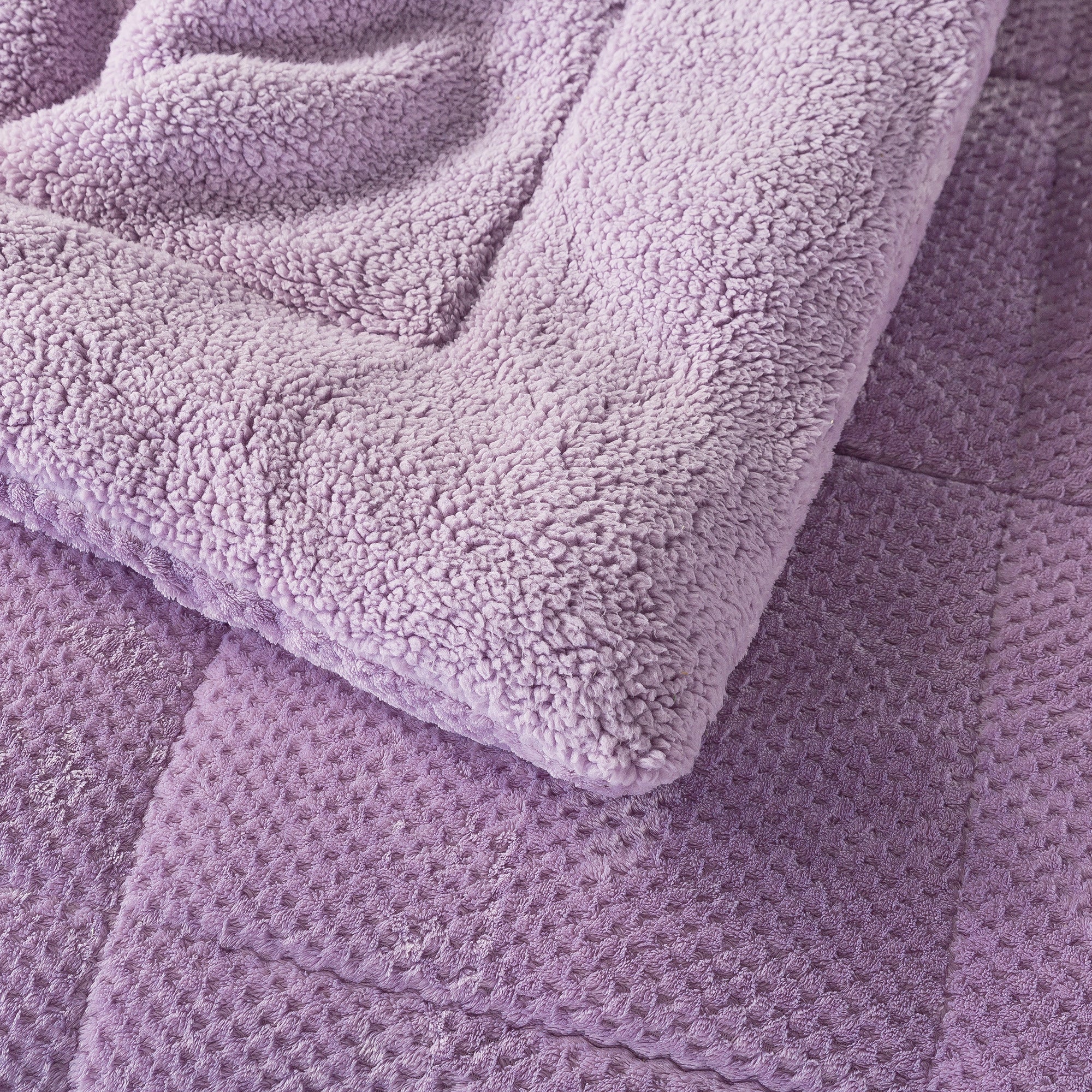 Kasentex Ultra Soft All Season Reversible Plush Sherpa Lined Comforter, Twin, Queen, King - Image 21