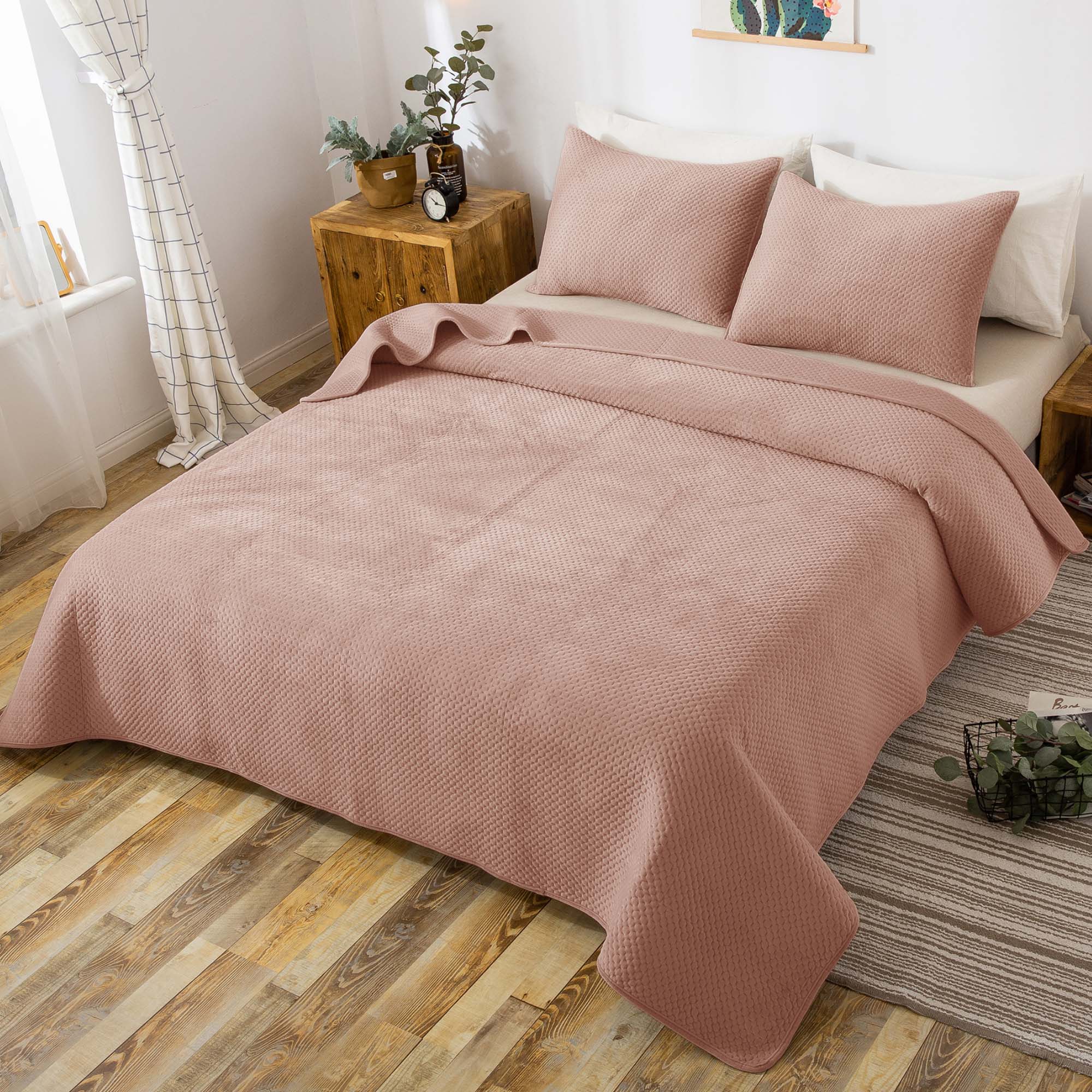Kasentex Ultra Soft Plush Poly-Velvet Quilt Set, Queen, King, Room Decor, Graduation Gifts, Fathers Day Gift - Image 18