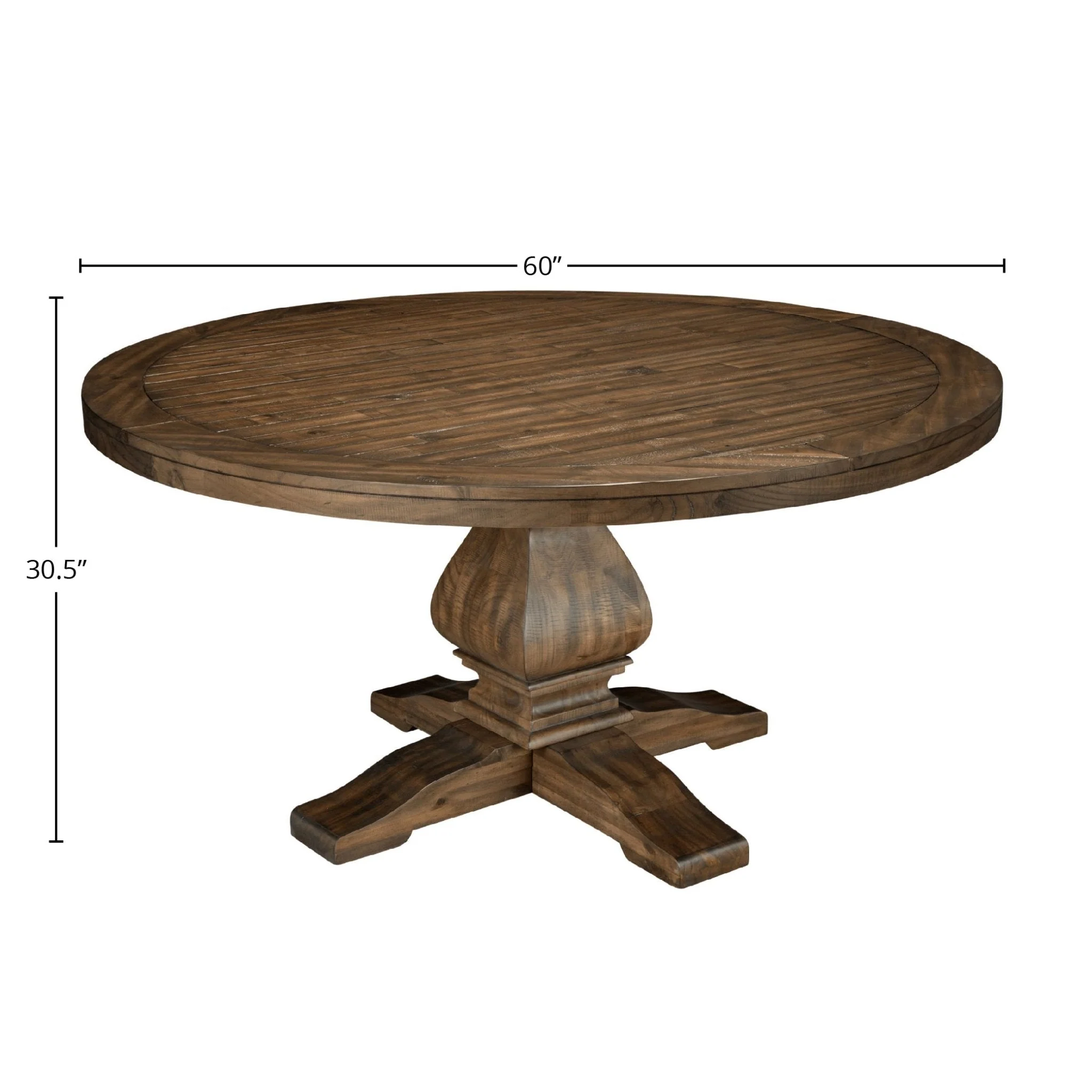 Kensington Round Dining Table, Walnut - Image 6