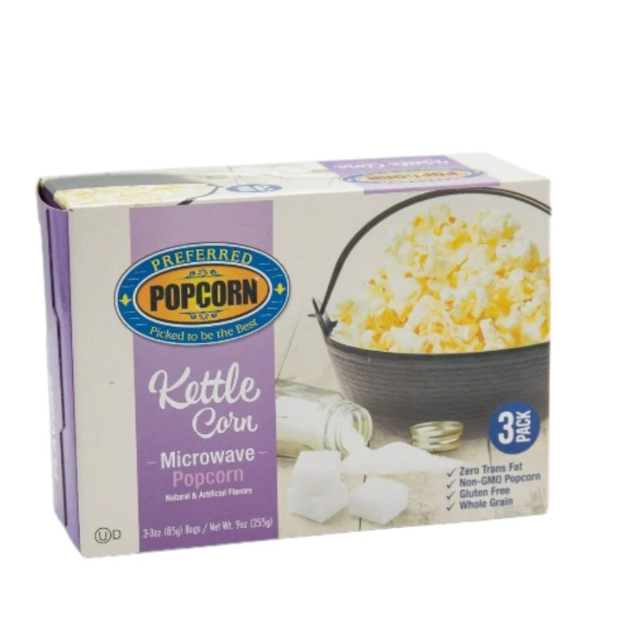 Kettle Corn Microwave Popcorn | Pack of 3 Boxes | Preferred Popcorn - Image 4