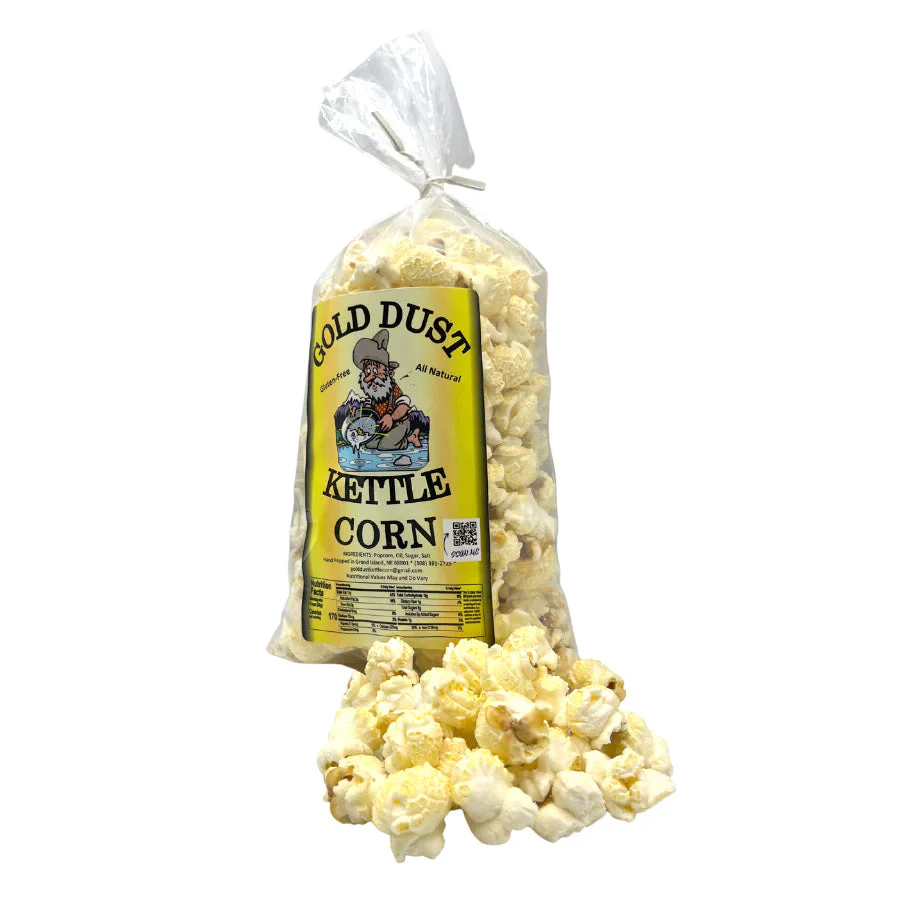 Kettle Corn | Pack of 2 | 2.5 oz | Gluten Free & Non-GMO | Gold Dust Kettle Corn - Image 4