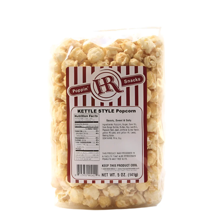 Kettle Popcorn | 5 oz | Pack of 2 | HR Poppin' Snacks - Image 2