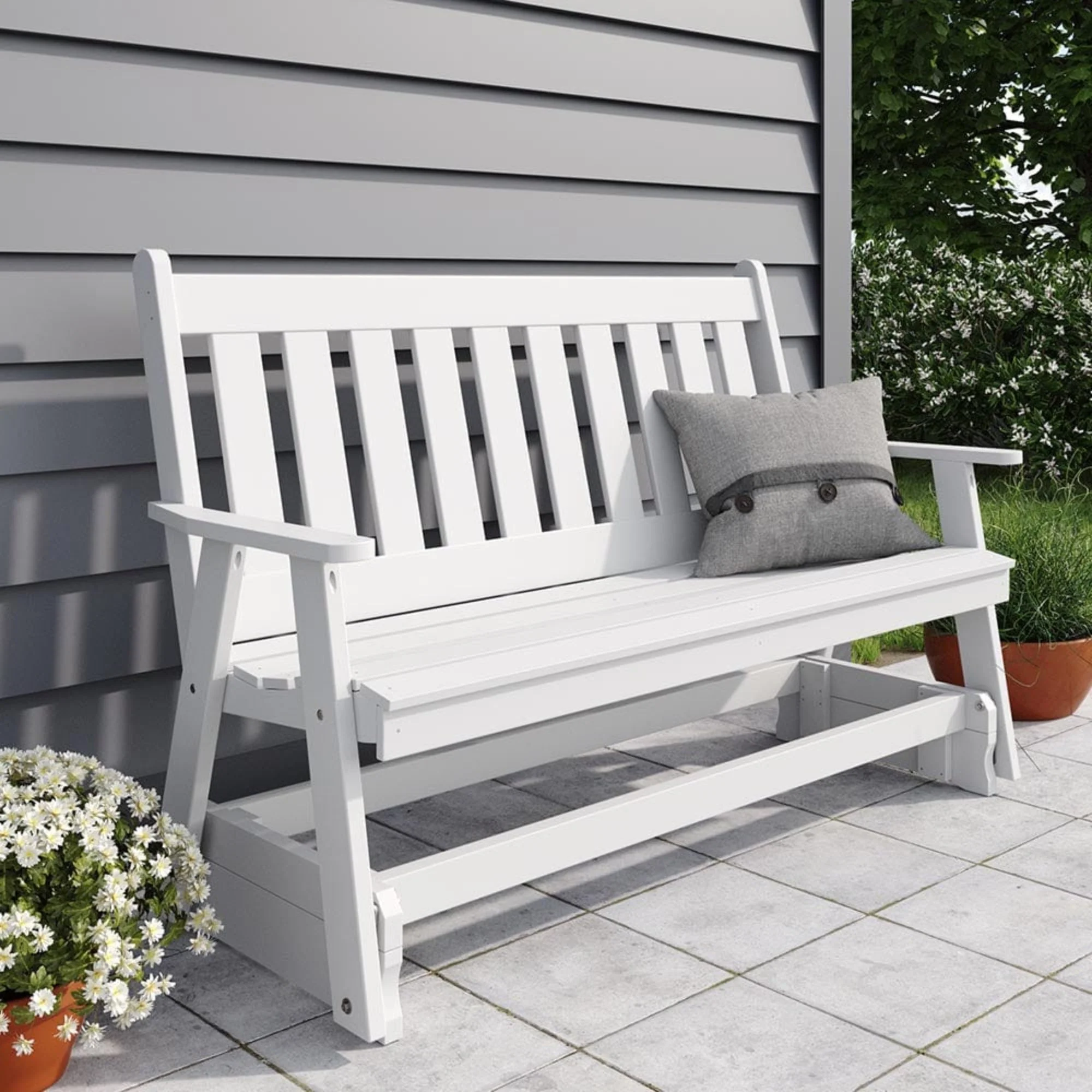 Keystone Amish Co. Franklin Poly Composite Porch Glider - Image 2