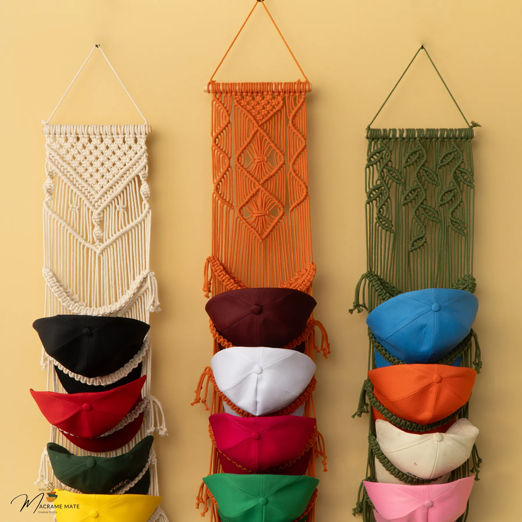 Kica Macrame Baseball Hat Holders - Image 10