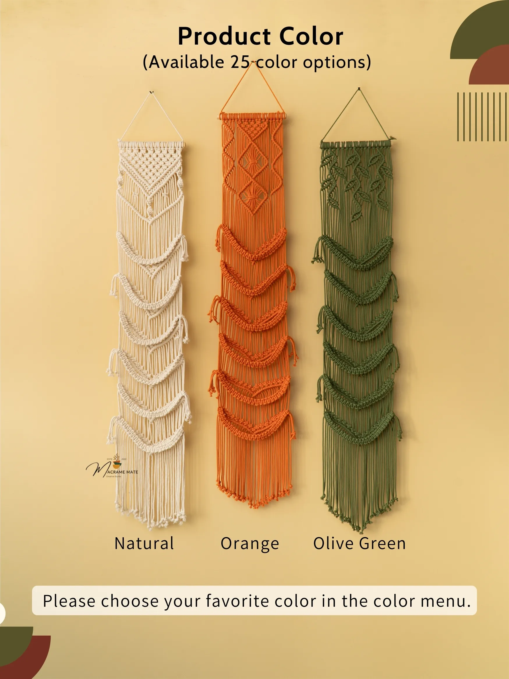 Kica Macrame Baseball Hat Holders - Image 3