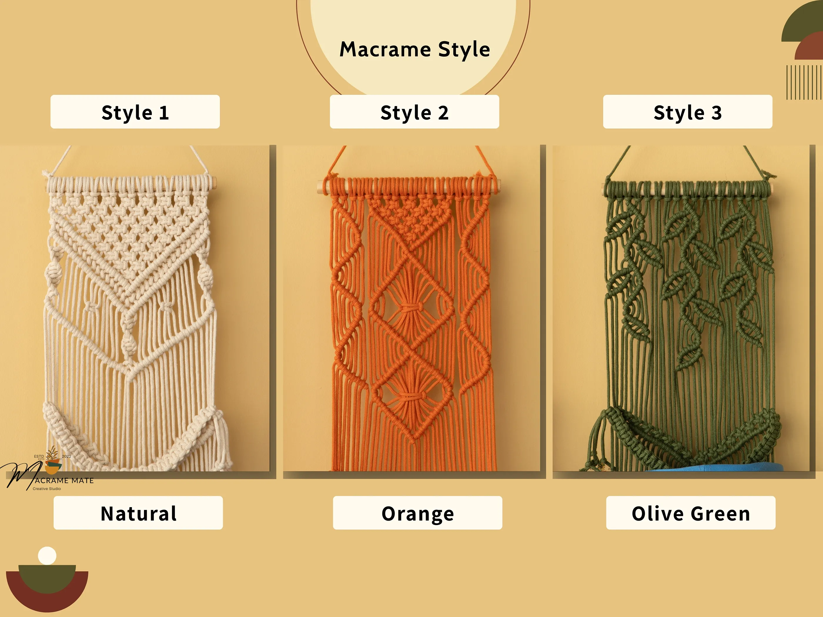 Kica Macrame Baseball Hat Holders - Image 5