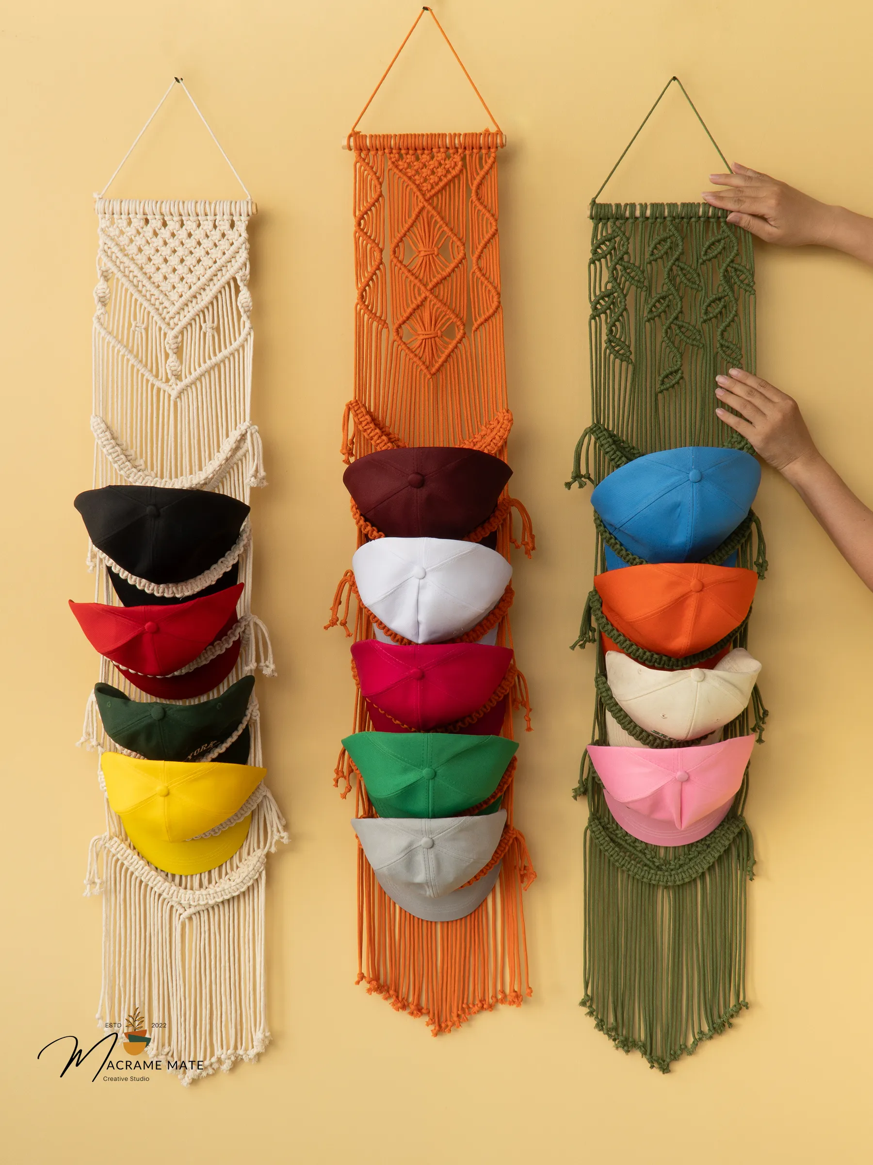 Kica Macrame Baseball Hat Holders - Image 7