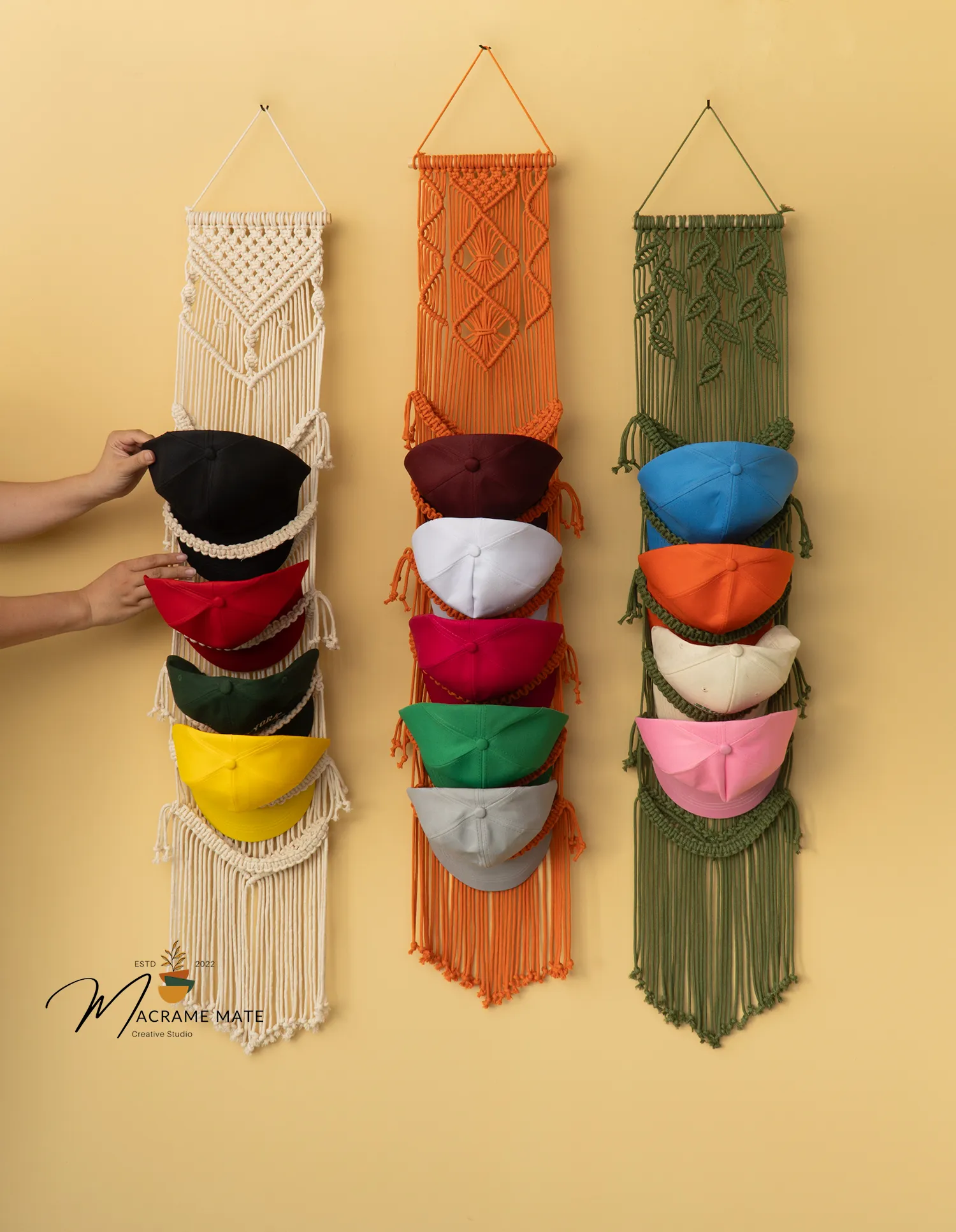 Kica Macrame Baseball Hat Holders - Image 8