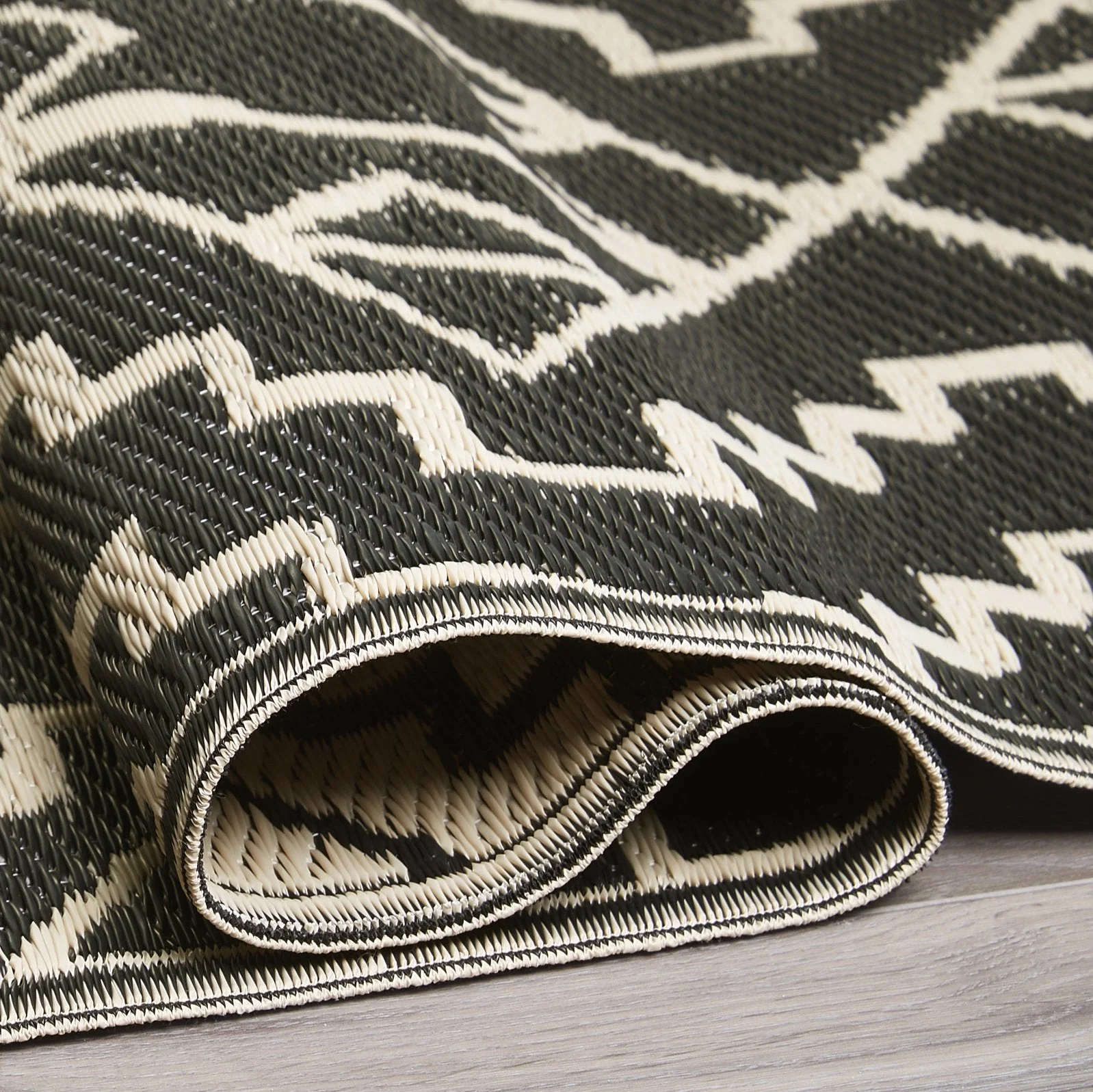 Kilimanjaro - Black Outdoor Rug for Patio FINAL SALE - Image 10