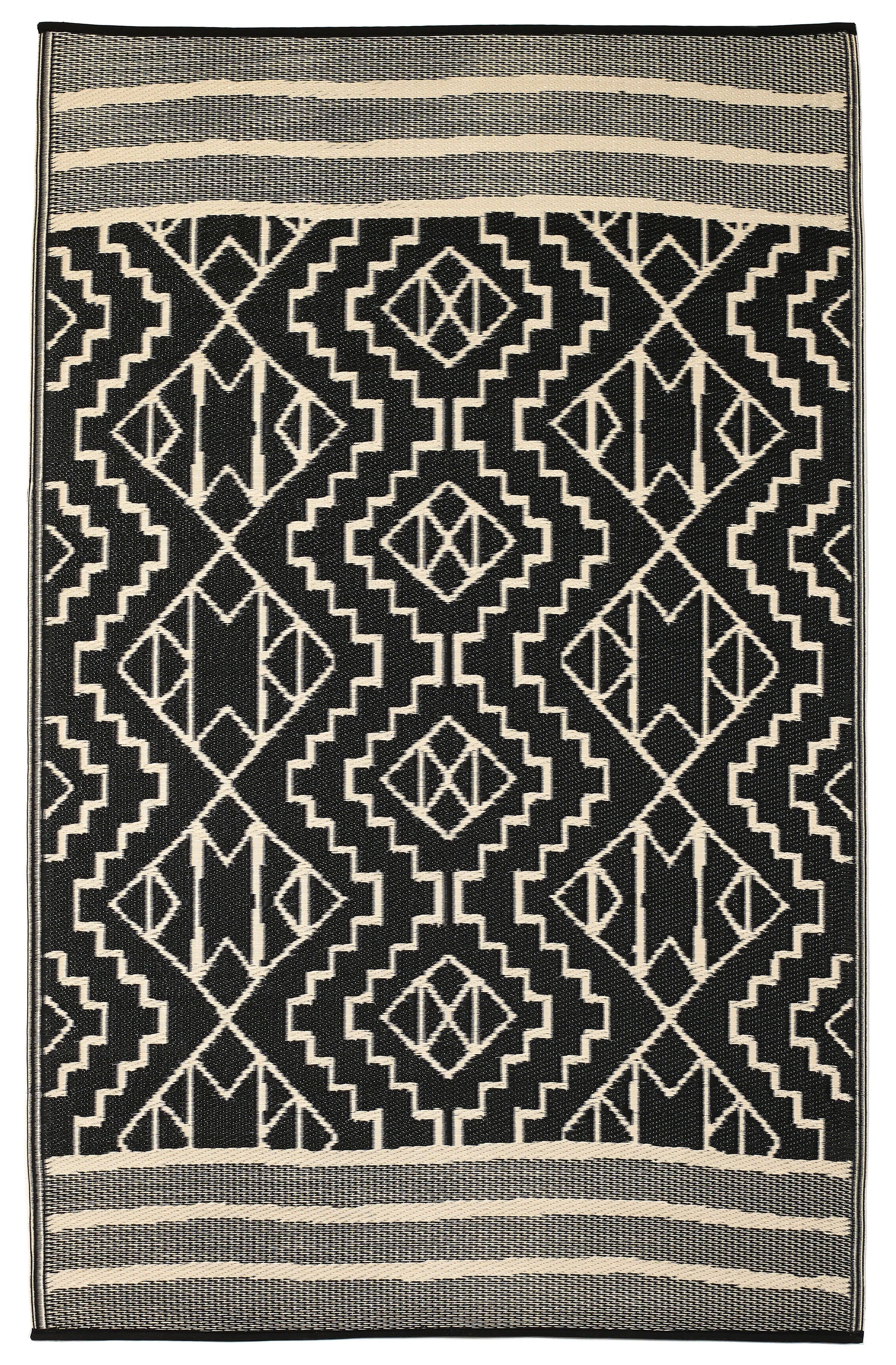 Kilimanjaro - Black Outdoor Rug for Patio FINAL SALE - Image 2