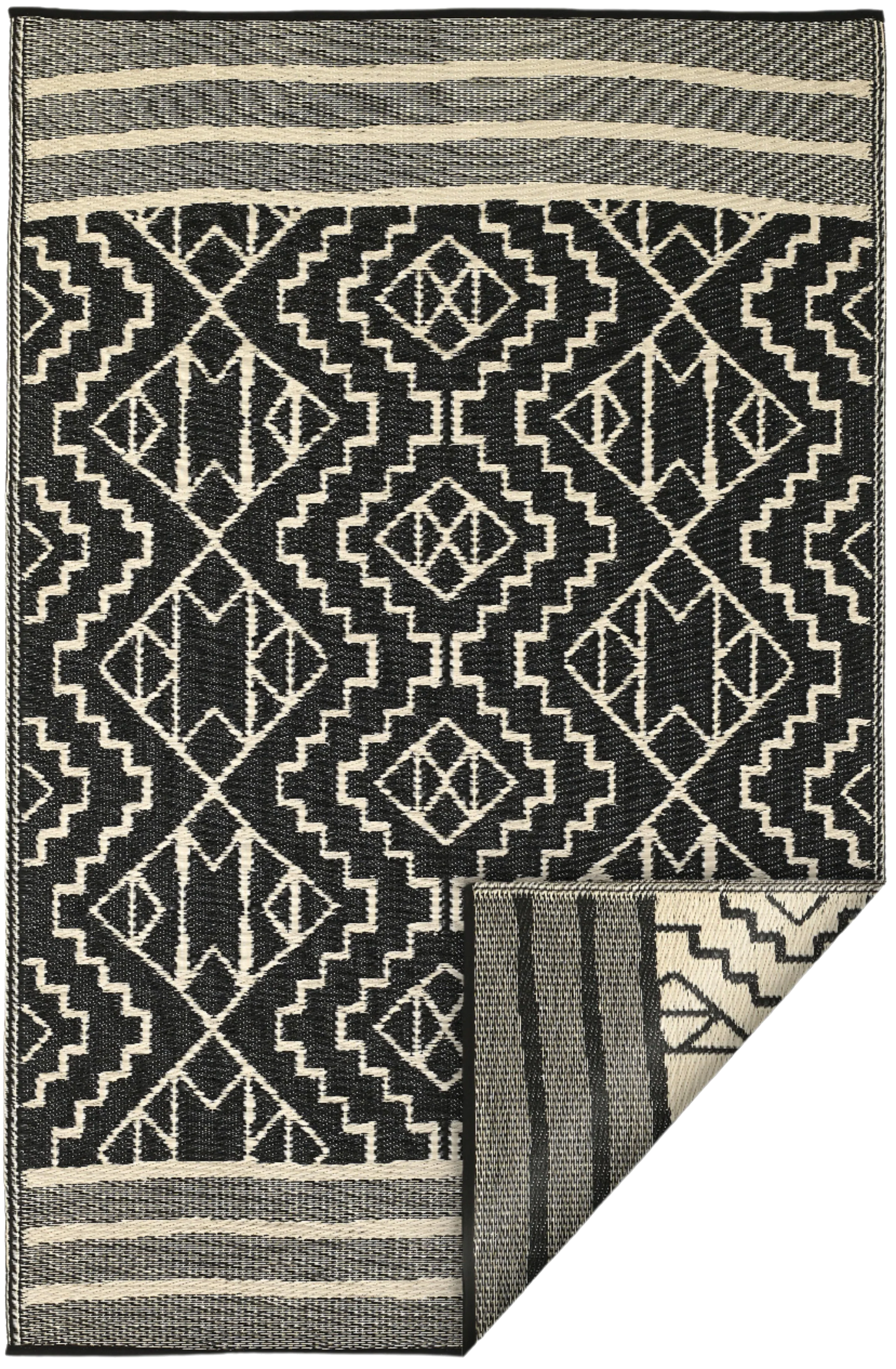 Kilimanjaro - Black Outdoor Rug for Patio FINAL SALE - Image 4