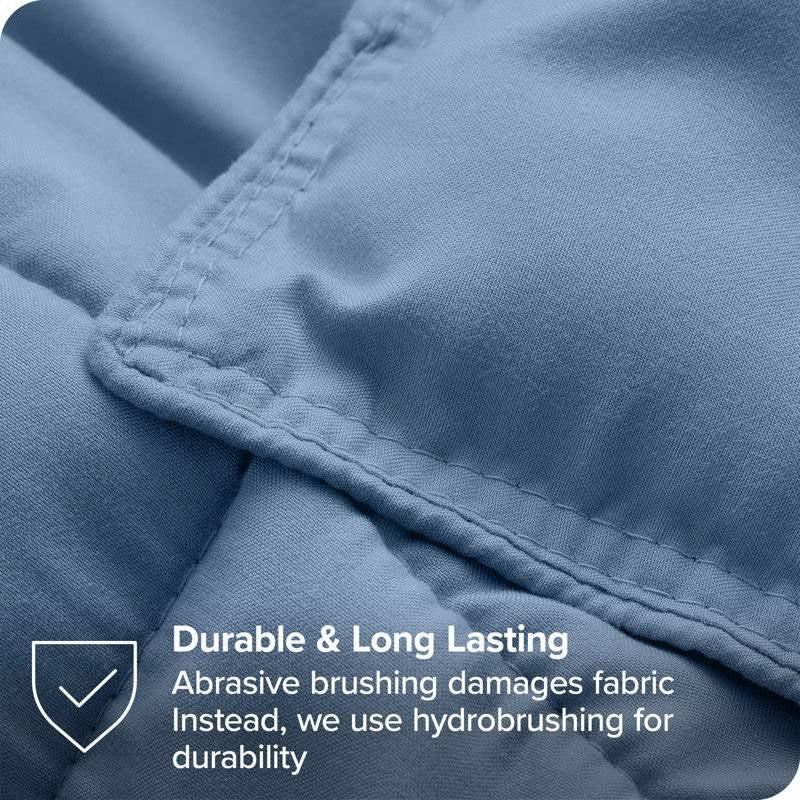 King/Cal King Size All Season Super Soft Down Alternative Comforter Set Blue - Image 5