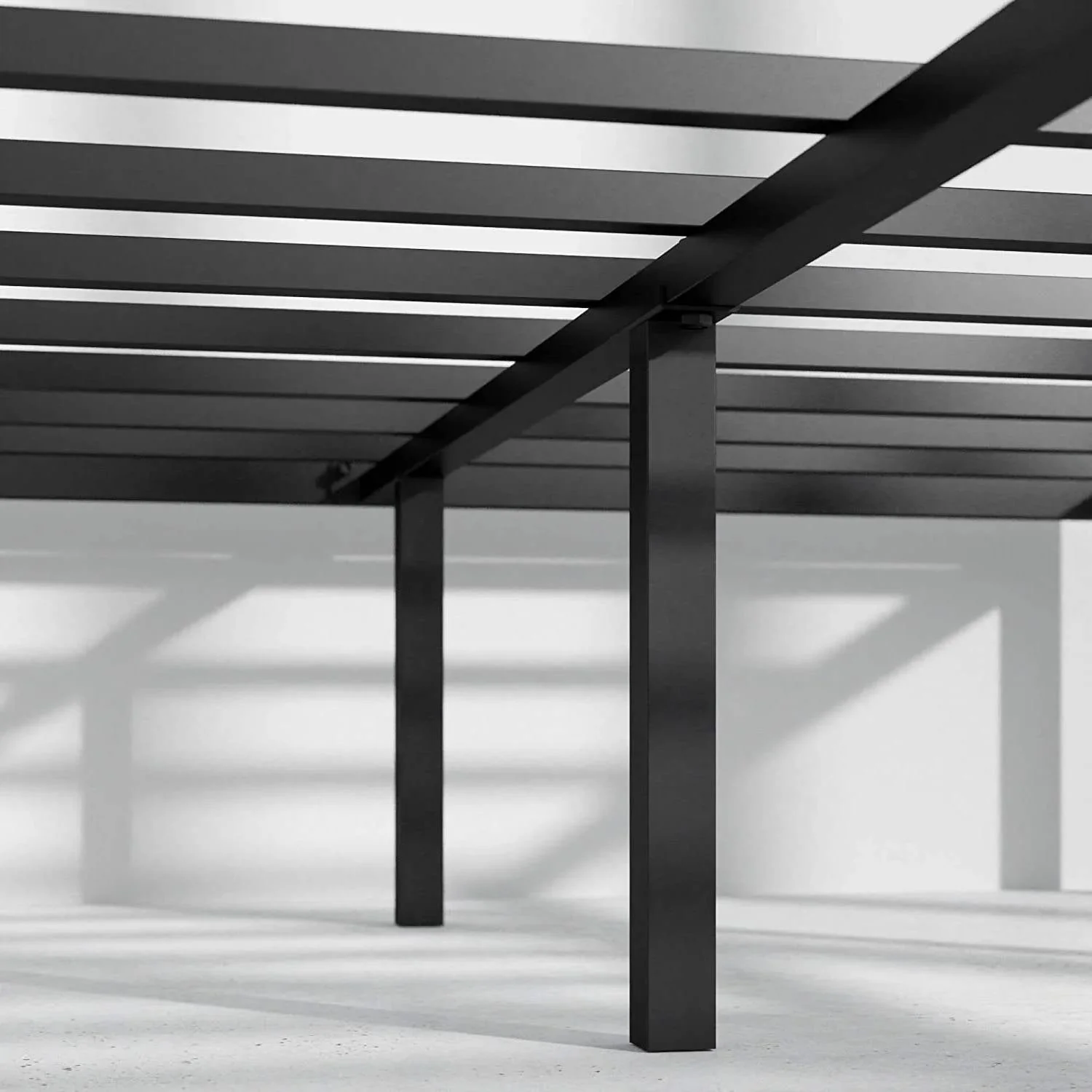 King Metal Platform Bed Frame with Rounded Legs 700 lbs Weight Capacity - Image 5