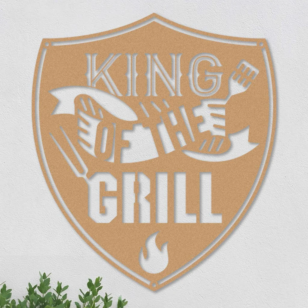 King of the Grill in Shield Sign - Image 3