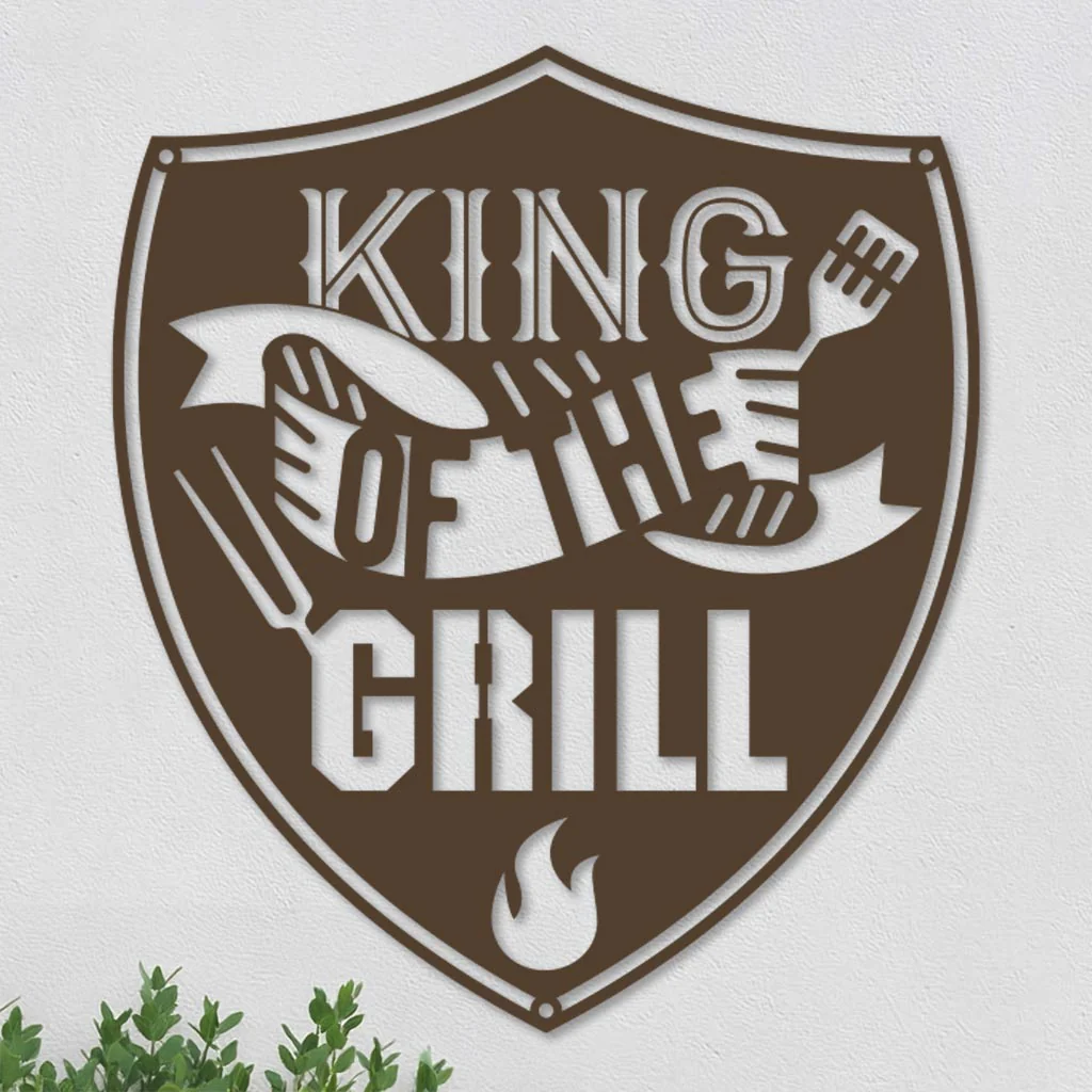 King of the Grill in Shield Sign - Image 5