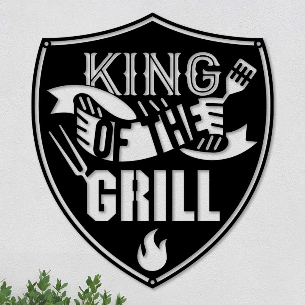 King of the Grill in Shield Sign - Image 6