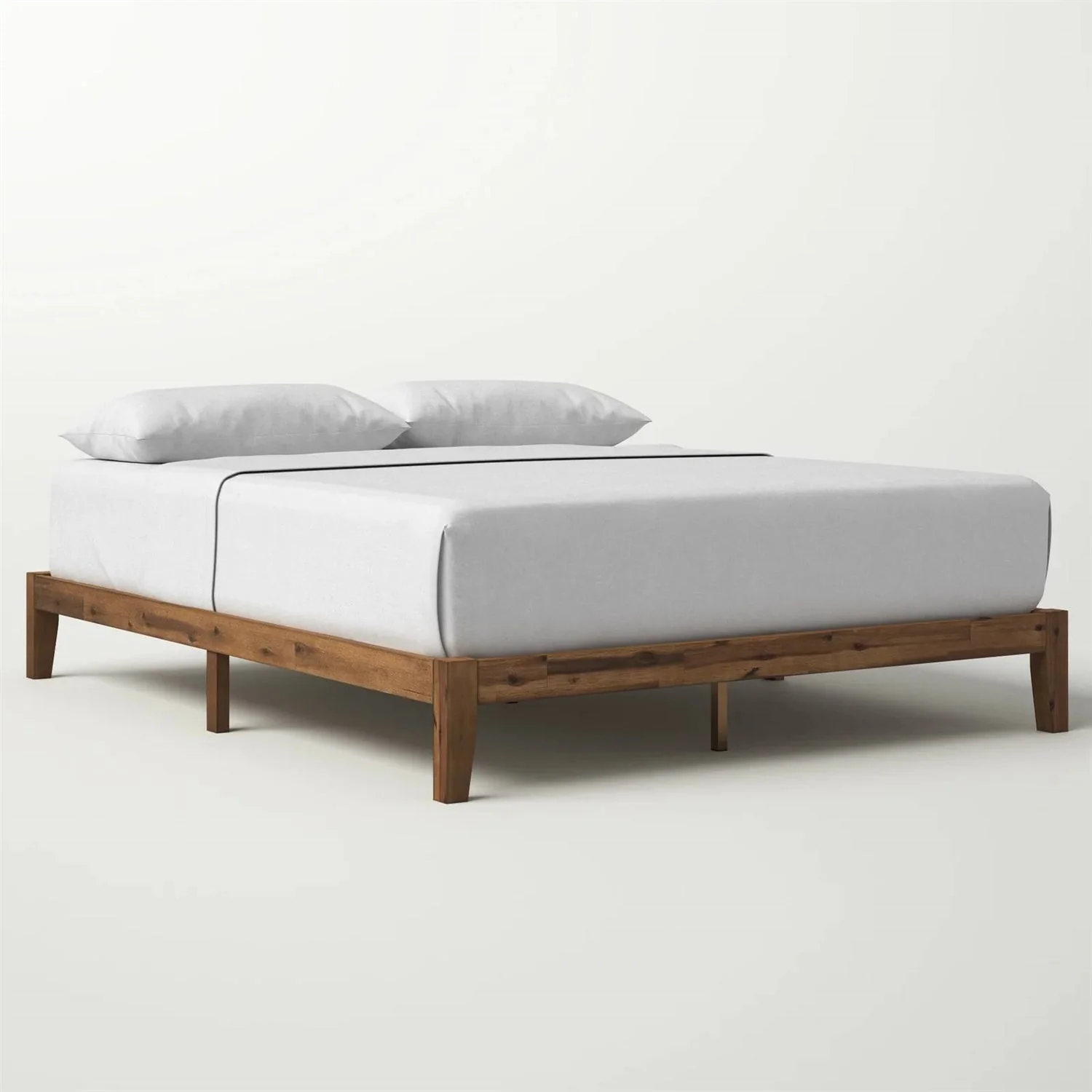King Simple Modern Solid Wood Platform Bed Frame - 700 lb. Weight Capacity - Image 2