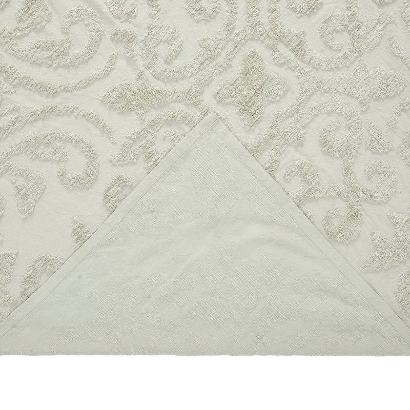 King Size 100-Percent Cotton Chenille 3-Piece Coverlet Bedspread Set in Sage - Image 5