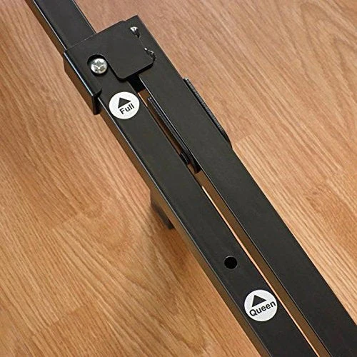 King size 9-Leg Adjustable Metal Bed Frame with Headboard Brackets - Image 2