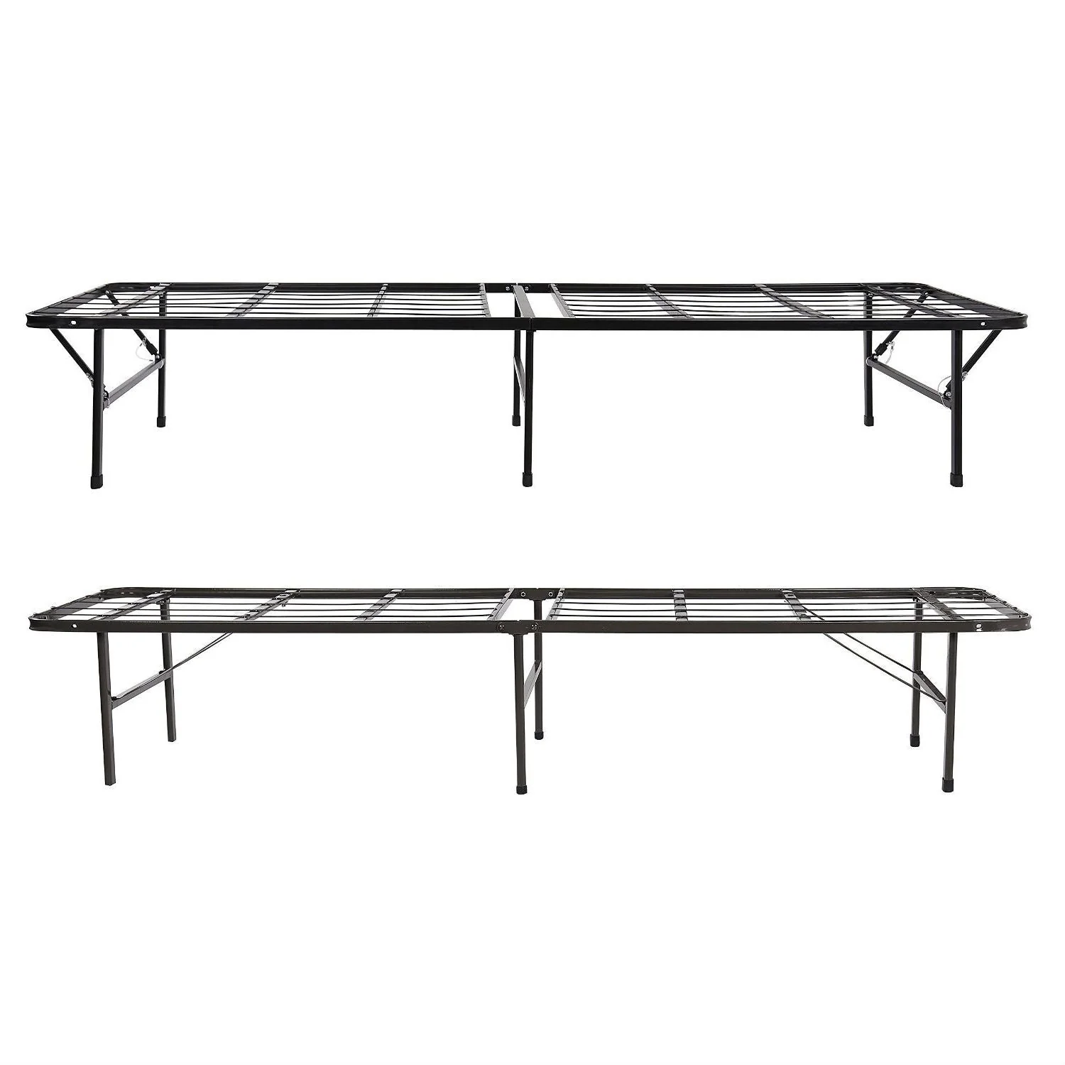 King size Black Metal Platform Bed Frame - Image 4