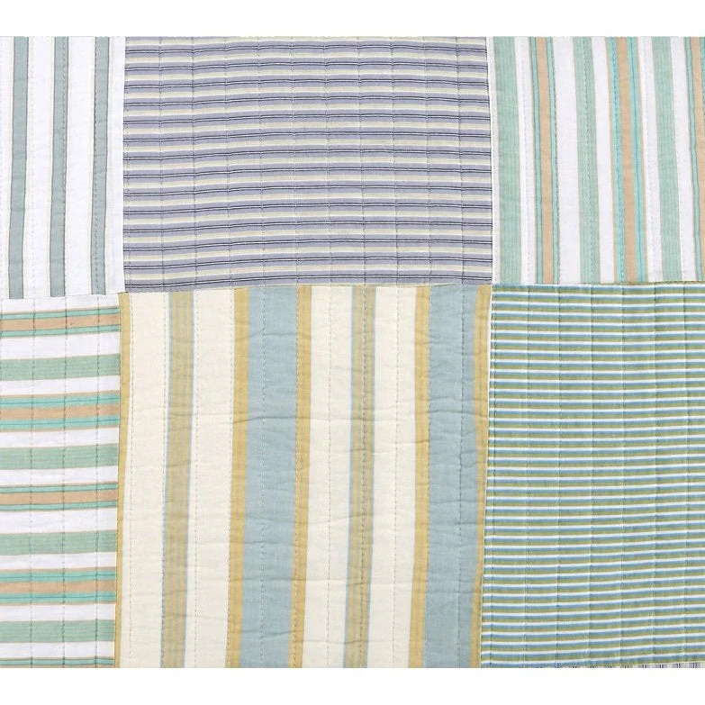 King Size Soft Reversible Patches 100% Cotton Quilt Set - Image 2