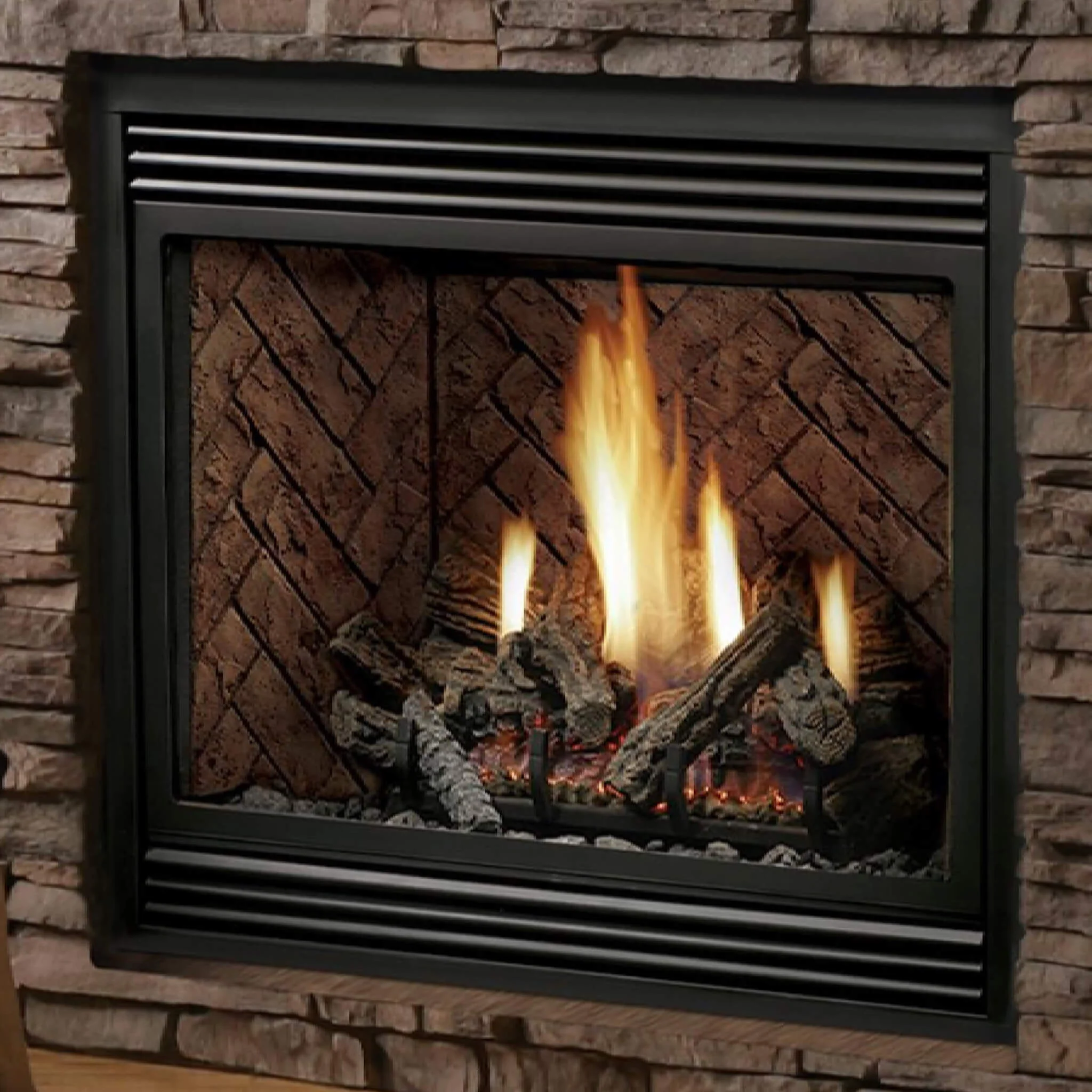 Kingsman Solace II 36" Zero Clearance 24K BTU Direct Vent Fireplace [HBZDV3624] (SAK91459) - Image 3